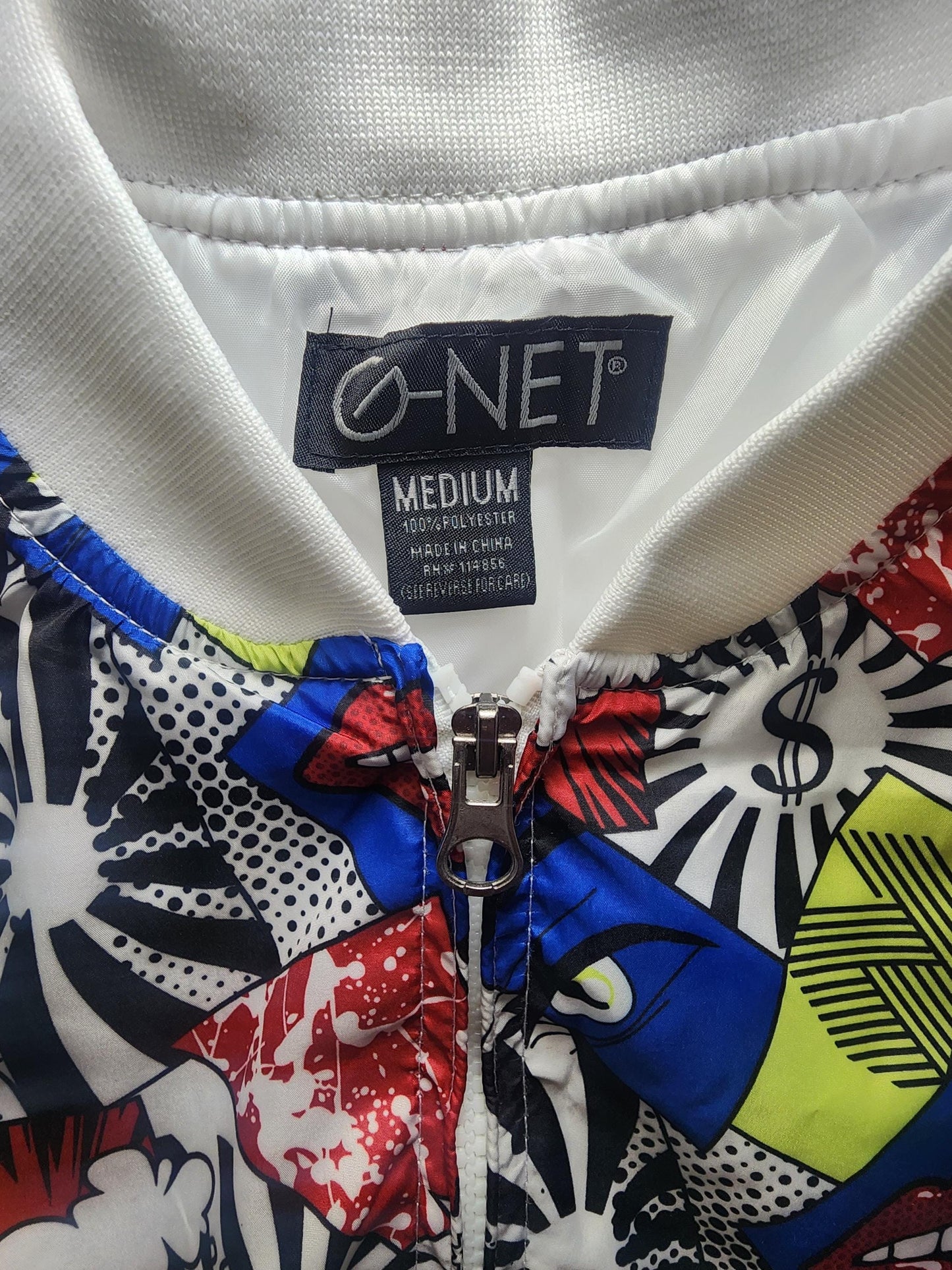 G Net Womens 1990 Medium Windbreaker Vintage Jacket - Womens - Womens Clothes - Vintage Clothes - Jackets - Vintsmage Jacket - G Net