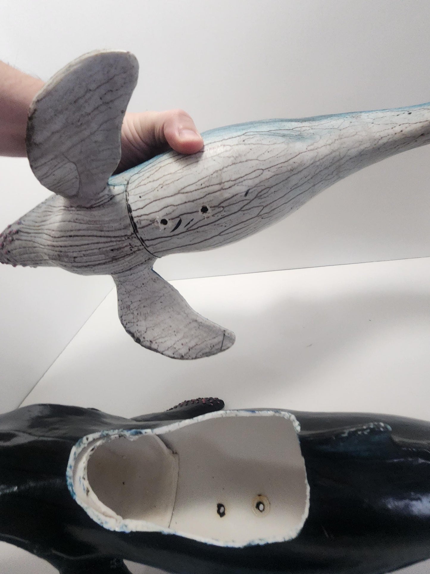 Humpback Whales 1980s Vintage PVC Figures - Whales - Humpback Whales - Pvc - Toys - Planters - Animals - Ocean - Decor