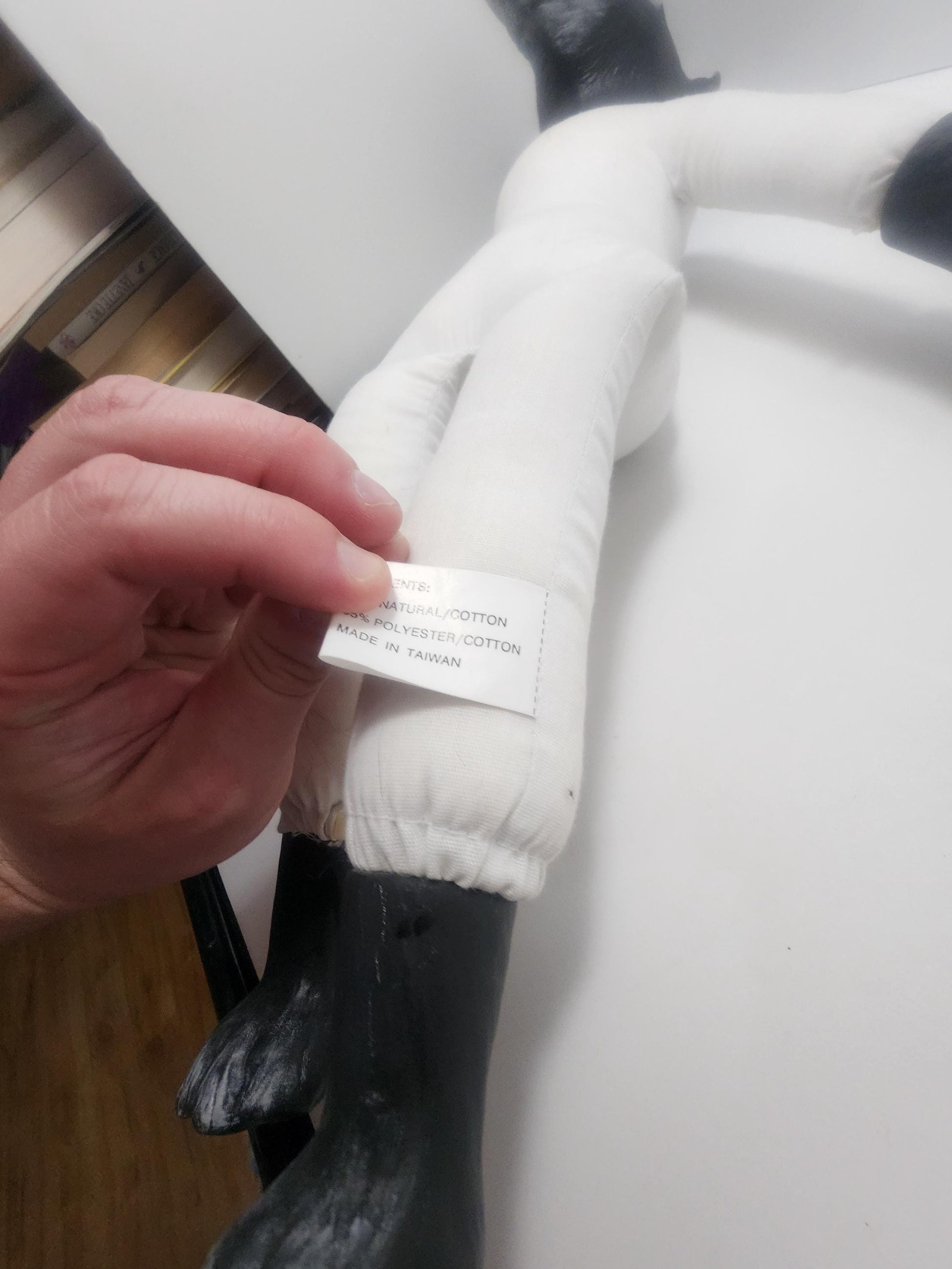 14" Craft and Hobby Wang's Just For Keeps Plush Dog with Porcelain Hands and Feet - Vintage Plush - Dogs - Porcelain - Porcelain Figures