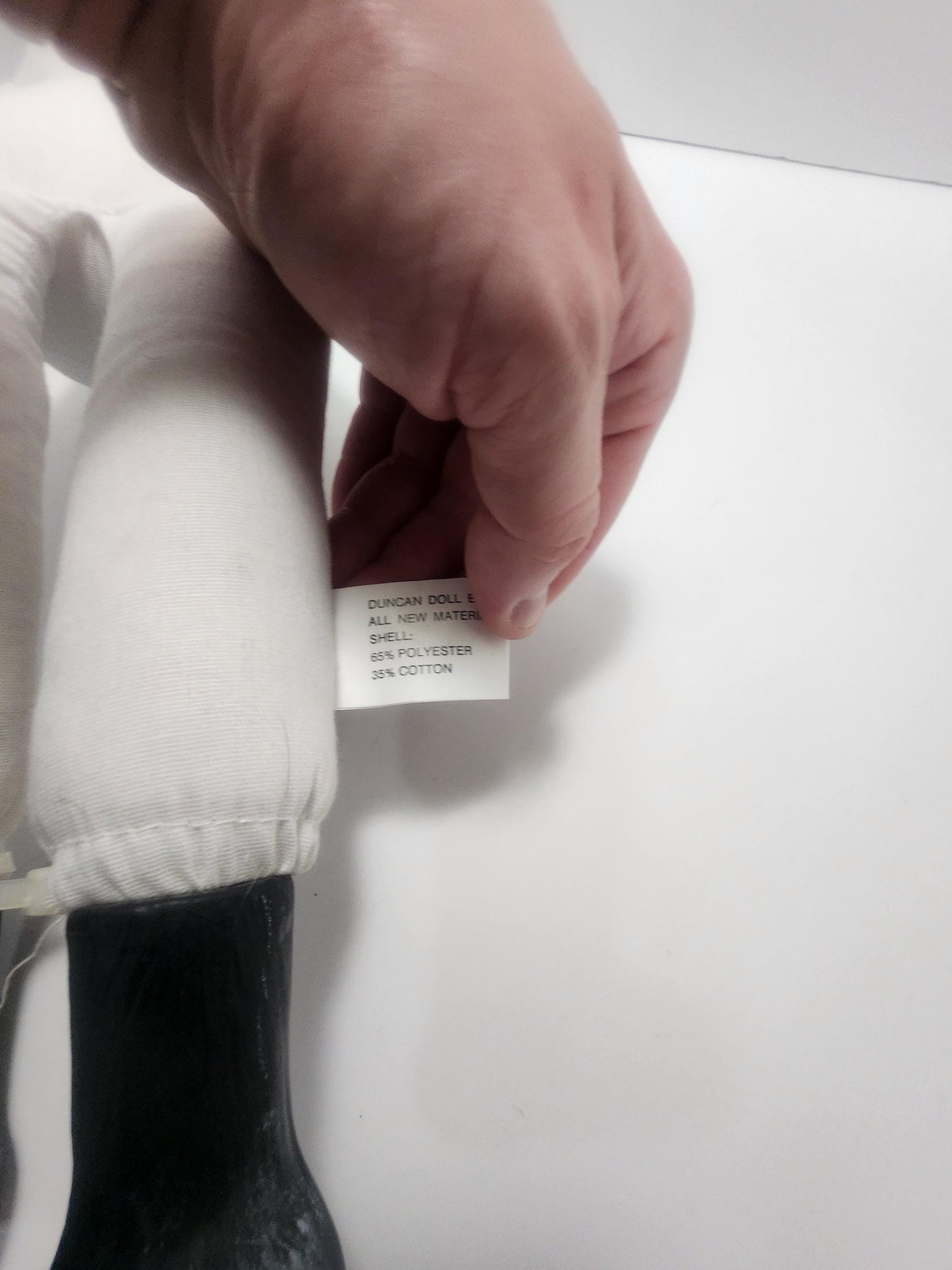 14" Craft and Hobby Wang's Just For Keeps Plush Dog with Porcelain Hands and Feet - Vintage Plush - Dogs - Porcelain - Porcelain Figures