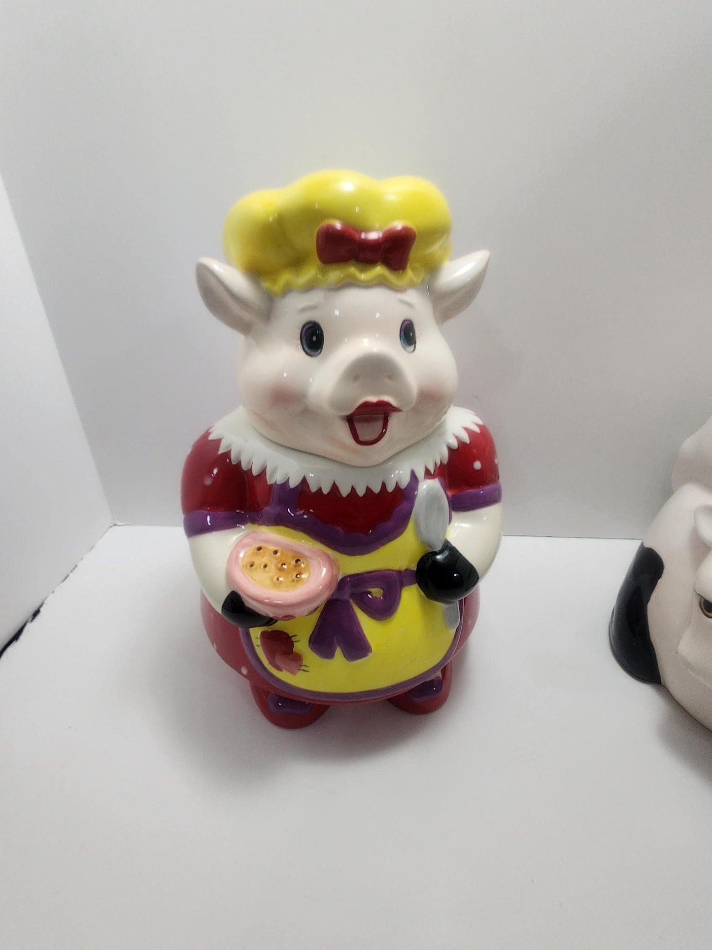 Ceramic 1980s Cookie Jars - Pigs - Chickens - Cows - Farm - Farm Decor - Kitchen - Kitchen Decor - Cookie Jars - Kitchen Decor - 1980s