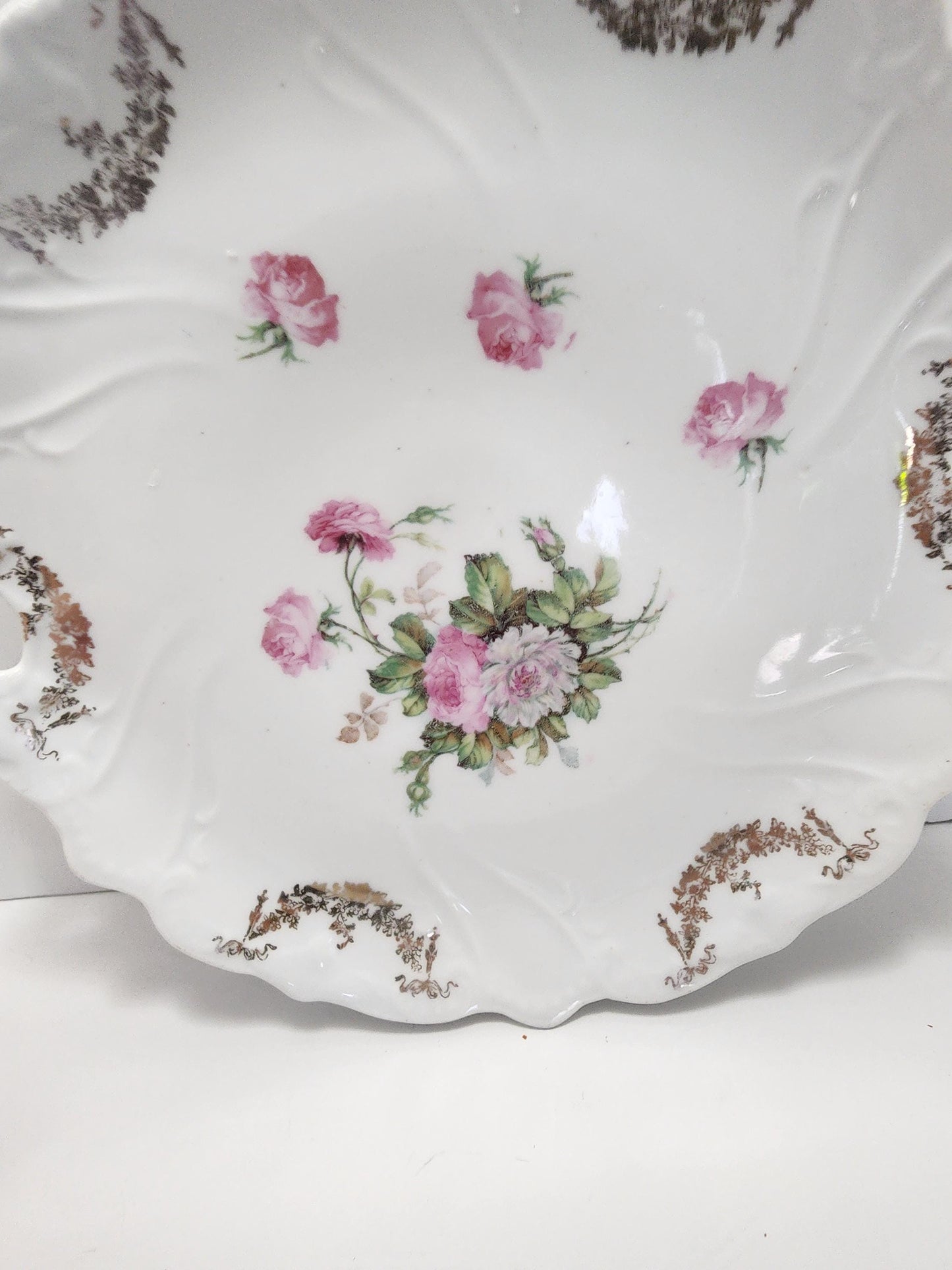 Floral Design Vintage Porcelain Plate - Plates - Antiques - Antiques Plates - Vintage Plates - Flower Decor - Floral Plates - Floral Decor