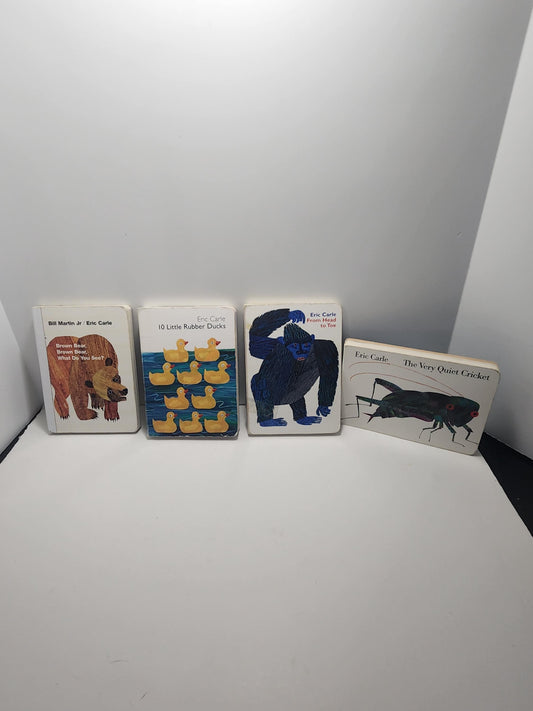 Eric Carle Books Lot of 4 - Eric Carle - Children's Books - Vintage Books - Eric Carle Books - Brown Bear - Very Quiet Cricket