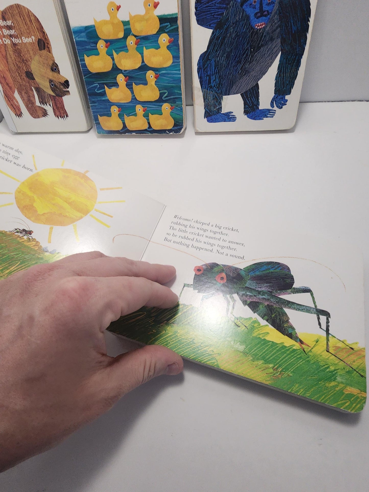 Eric Carle Books Lot of 4 - Eric Carle - Children's Books - Vintage Books - Eric Carle Books - Brown Bear - Very Quiet Cricket