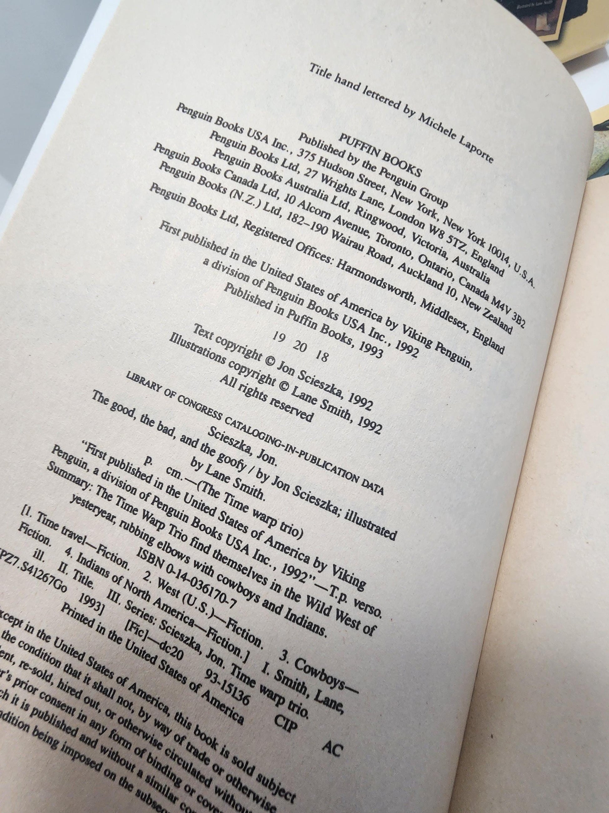 1992 The Time Wrap Trio Book Set of 4 by Jon Scieszka - Book Sets - Vintage Books - Jon Scieszka - Time Wrap - The Time Wrap