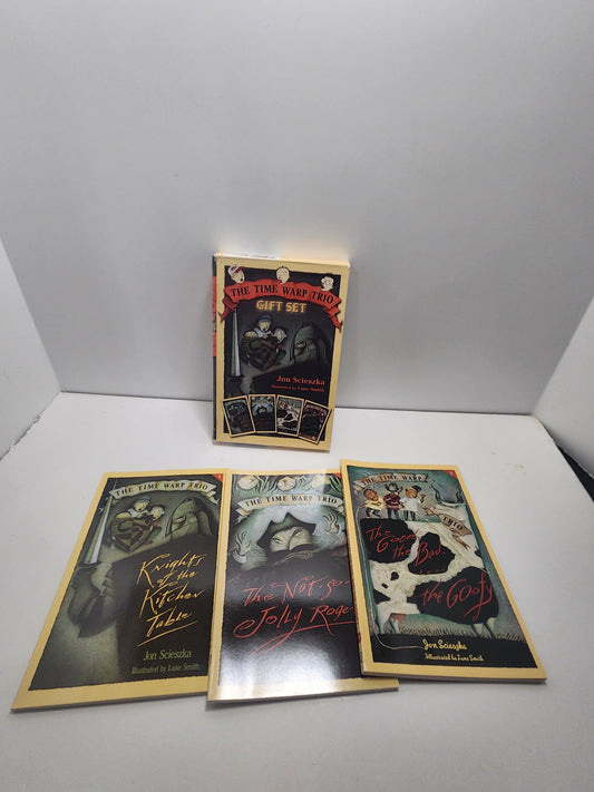 1992 The Time Wrap Trio Book Set of 4 by Jon Scieszka - Book Sets - Vintage Books - Jon Scieszka - Time Wrap - The Time Wrap