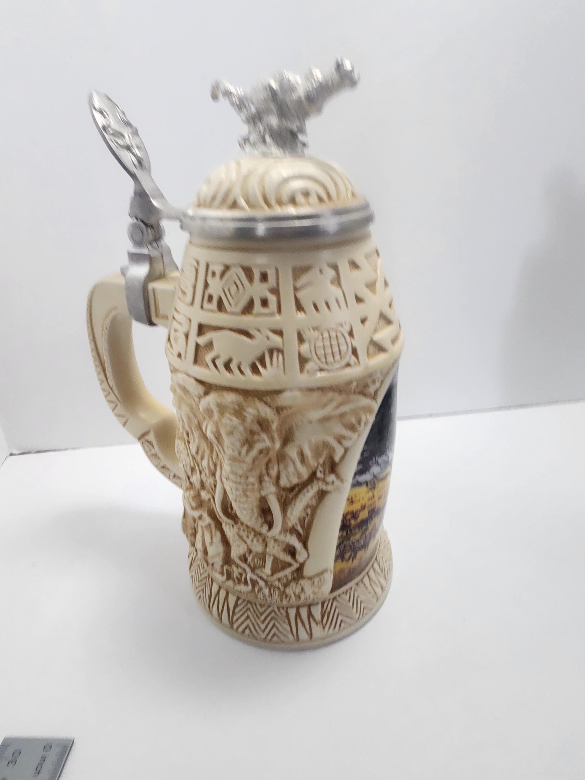 Avon Limited Edition 1990s Beer Steins - Beer - Beer Steins - Avon - Avon Steins - Vintage Steins - Safari - Africa - Fishing - Fishermen