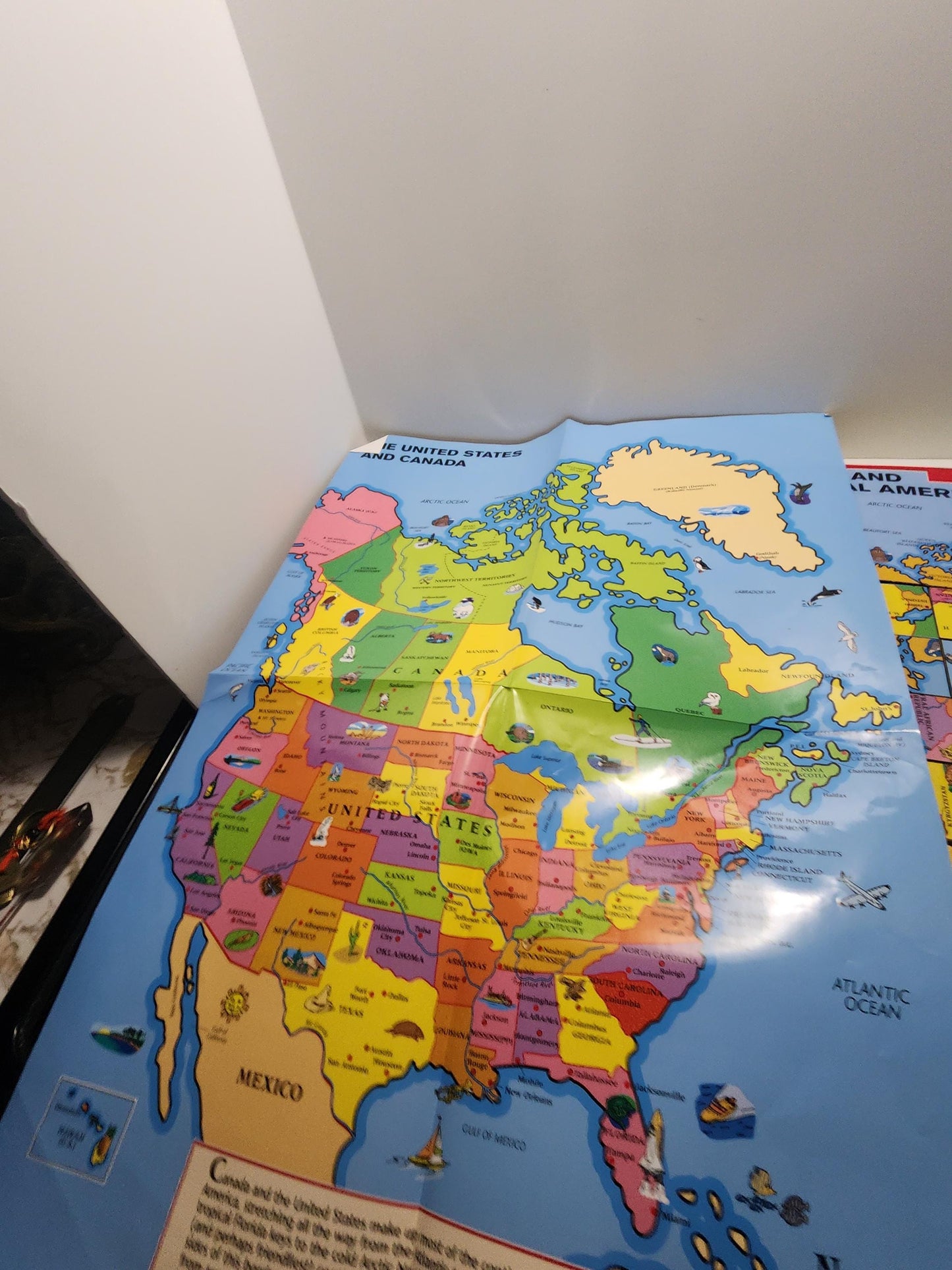 Big Block World Atlas Puzzle & Trivia - Trivia - Puzzles - Blocks - Kids Games - Learning Toys - Educational Toys - School - World Atlas