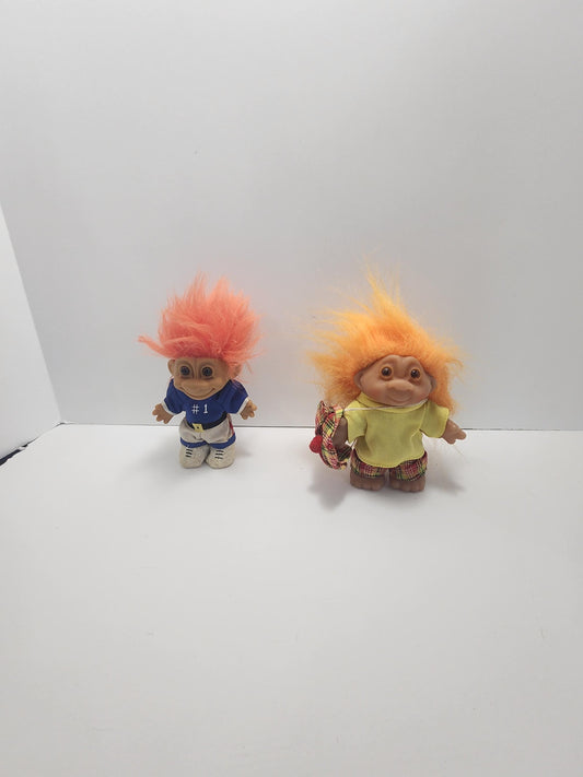 Russ 1990s Vintage Rare Troll Dolls - Football - Dolls - Toys - Vintage Toys - Russ - Trolls - Troll Dolls
