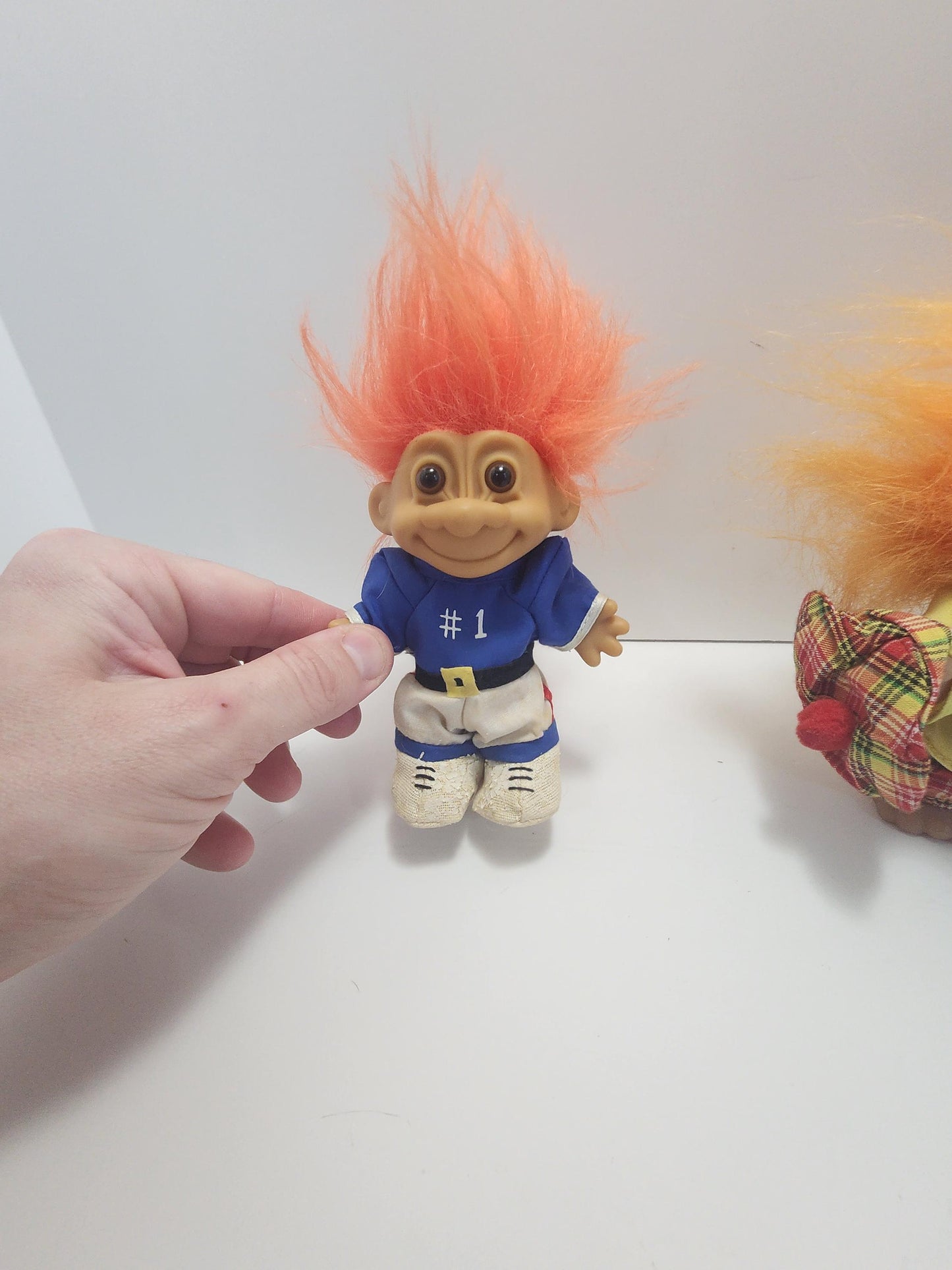 Russ 1990s Vintage Rare Troll Dolls - Football - Dolls - Toys - Vintage Toys - Russ - Trolls - Troll Dolls