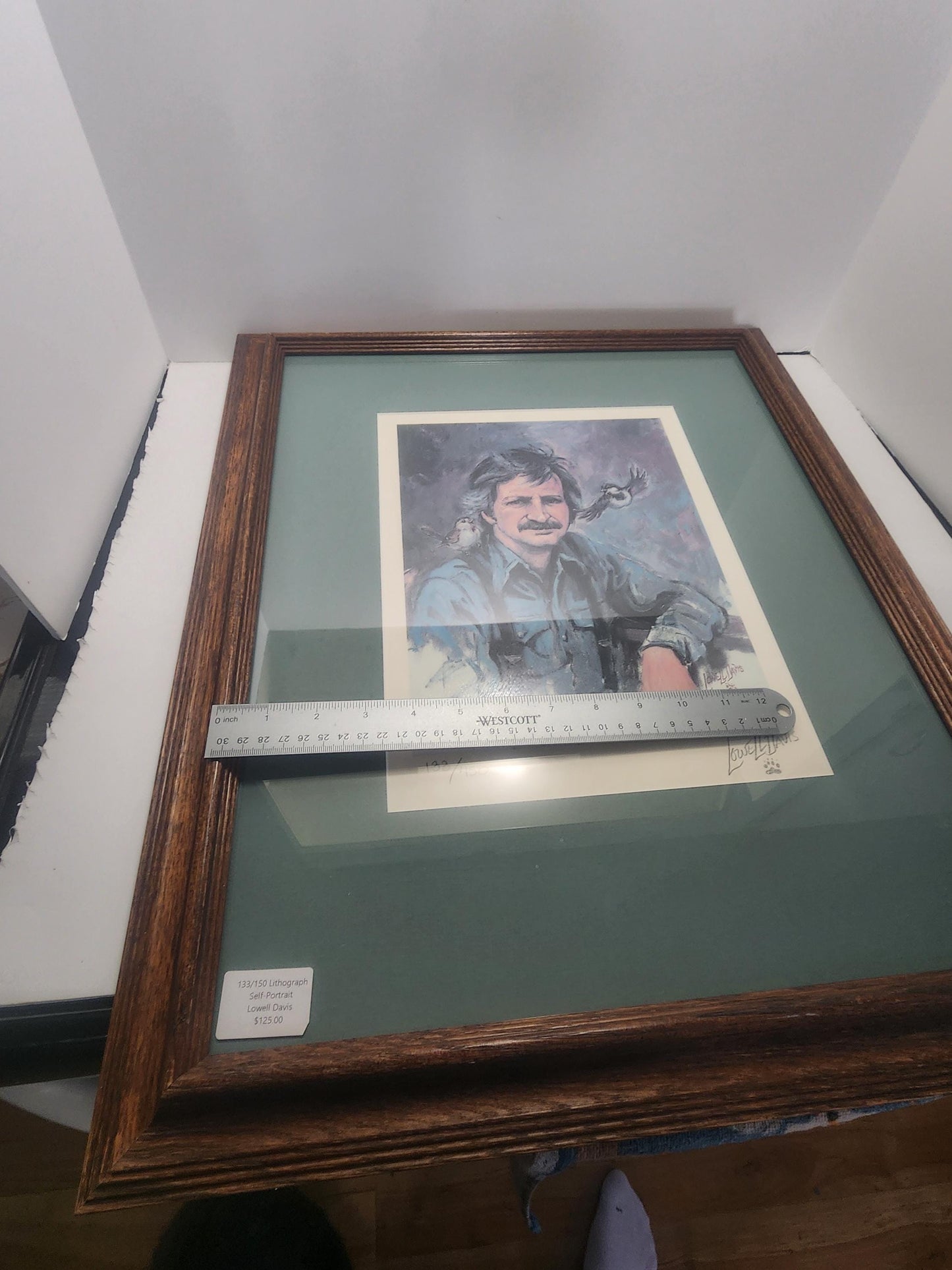 Lowell David 133/150 RARE Lithograph Painting - Lowell Davis - Portraits - Self Portraits - Lilthograph - Paintings - Wall Decor