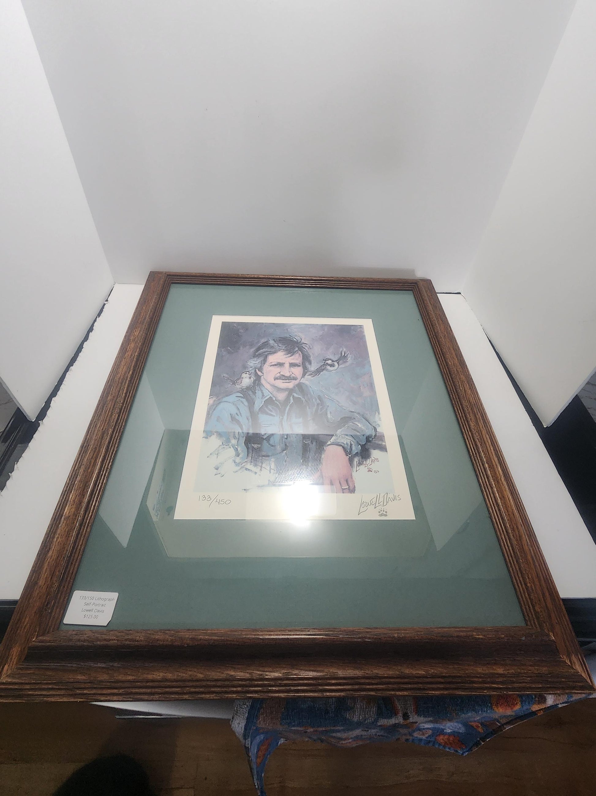 Lowell David 133/150 RARE Lithograph Painting - Lowell Davis - Portraits - Self Portraits - Lilthograph - Paintings - Wall Decor