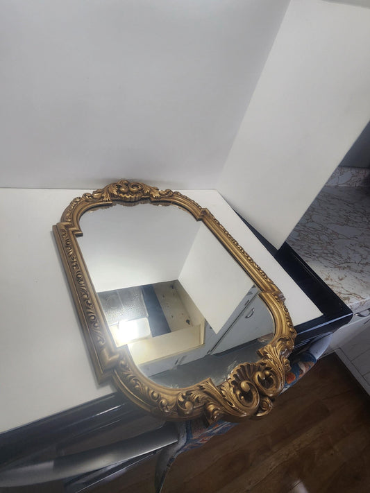1970s Medium Rococo Style Mirror - Rococo - 1970s - Wall Decor - Mirror - Mirrors - Vintage Mirror - French - French Mirror