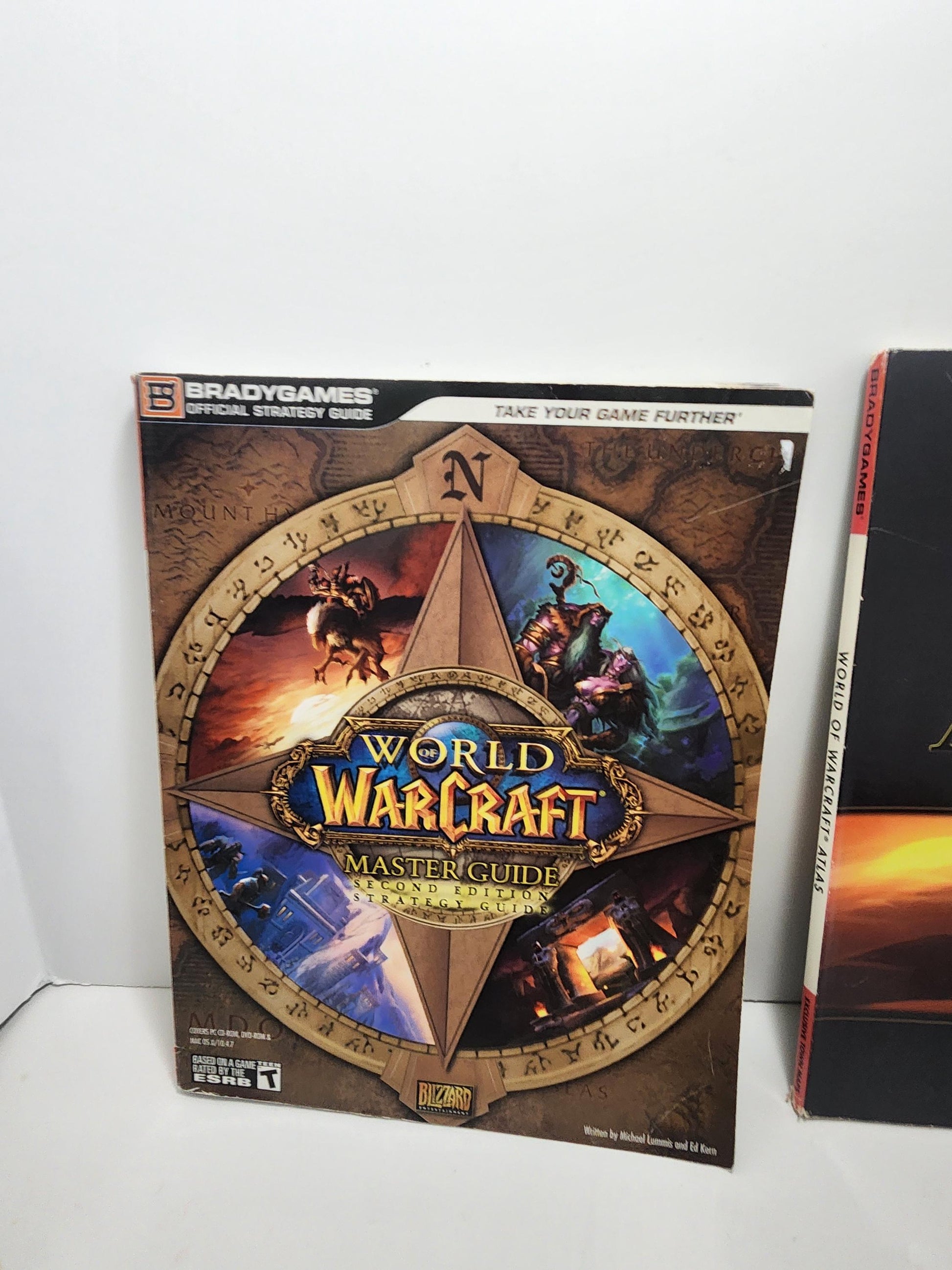 World Of Warcraft Game Manual and Atlas Lot of 2 - WOW - World Of Warcraft - Manuals - Game Walk Through - Game Manuals - PC Games - Atlas
