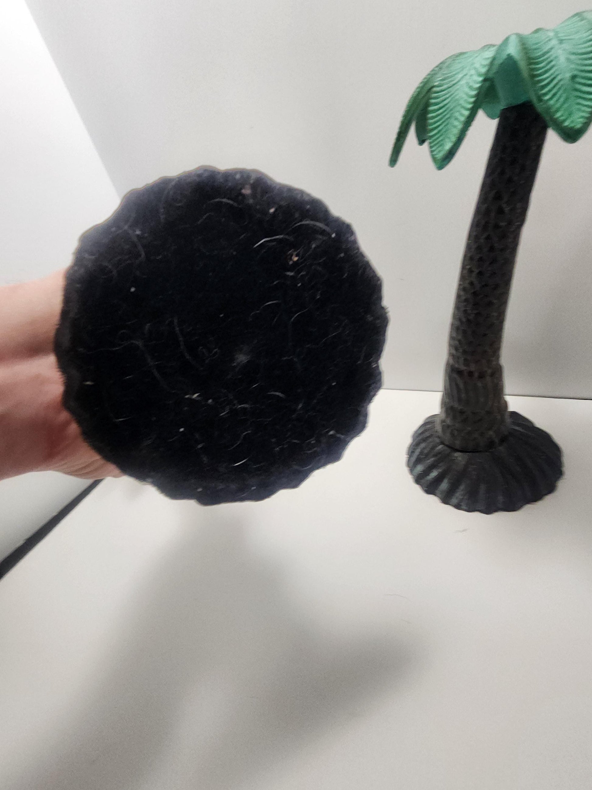 Palm Trees Set of 2 Iron Vintage 1980s Candle Holders - Palm Trees - Candles - Candle Holders - Tealights - Tealight Holders - Beach - Decor