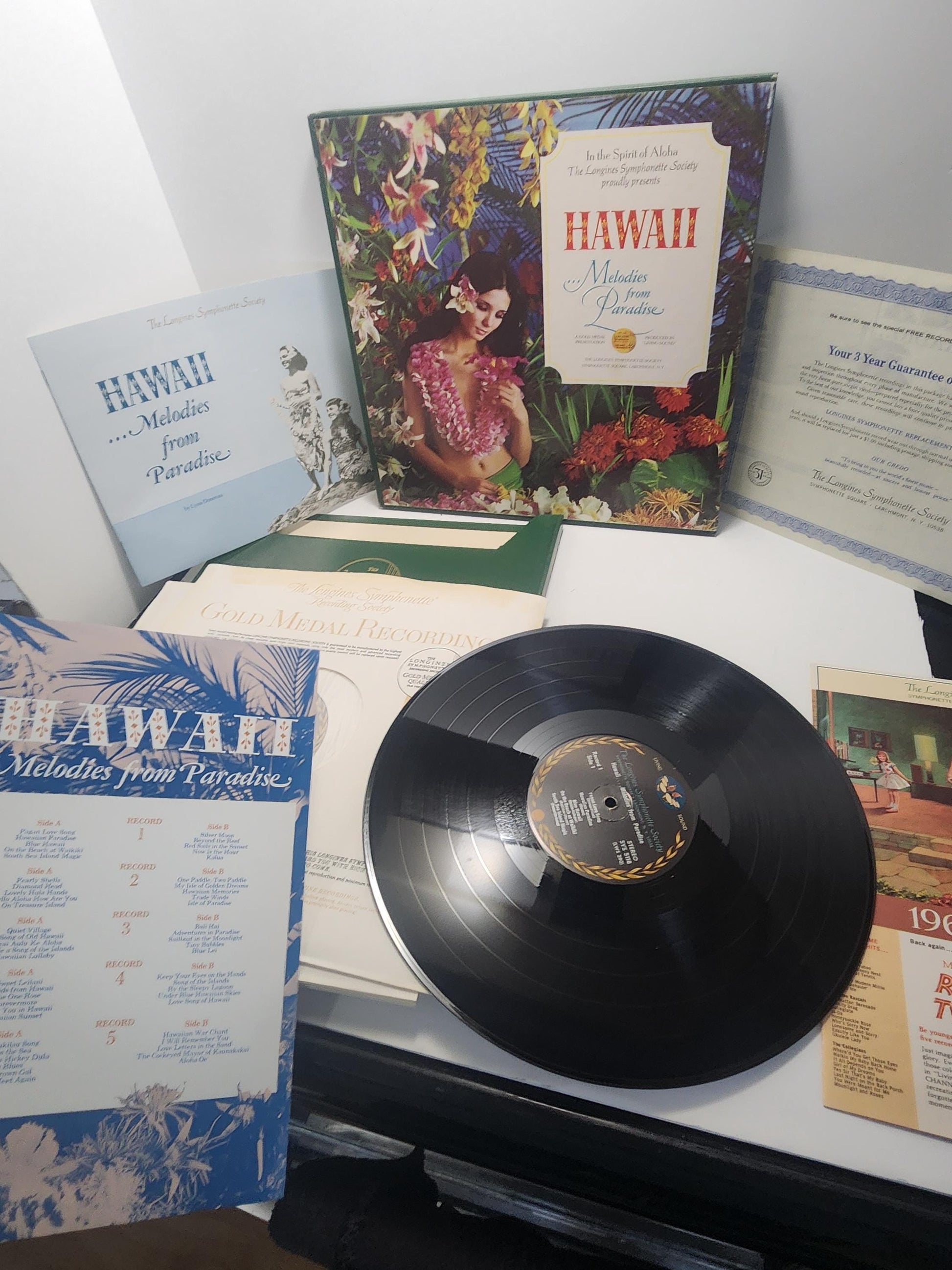 Alpha Hawaii Orginal 1978 Readers Digest 5 Record set - Hawaii Melodies From Paradise Orginal - Vinyl - Vinyl Records - Hawaii - Vintage