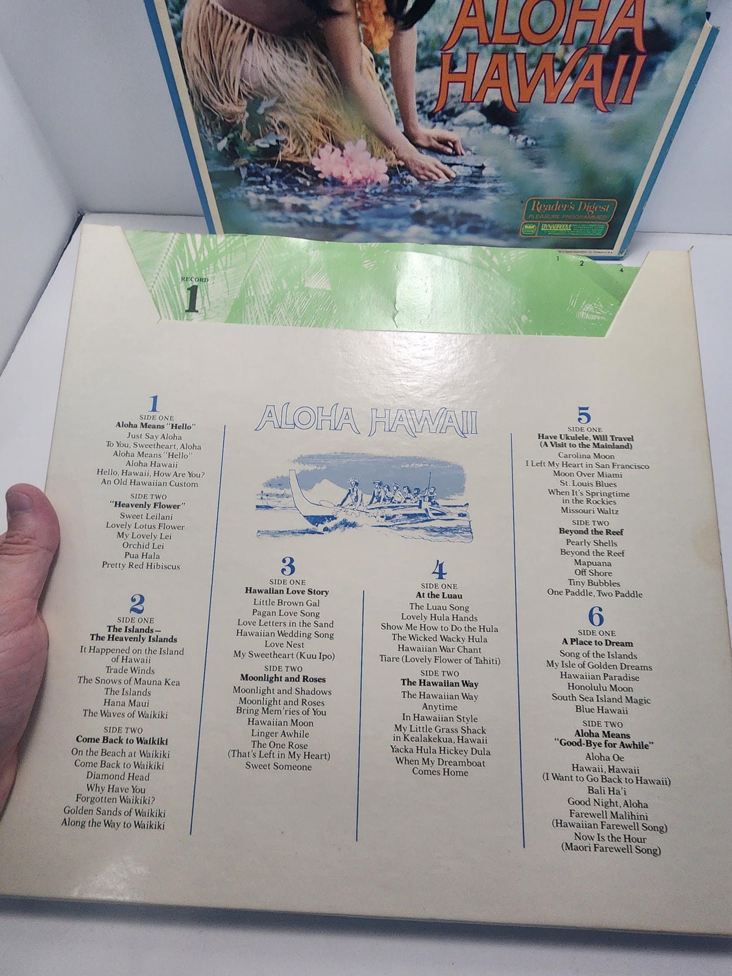 Alpha Hawaii Orginal 1978 Readers Digest 5 Record set - Hawaii Melodies From Paradise Orginal - Vinyl - Vinyl Records - Hawaii - Vintage