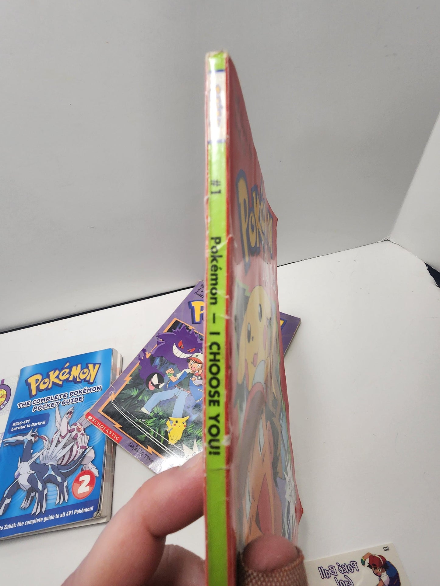 Pokemon Vintage Books Guides And Stickers - Pokemon - Galos - Pokemon Guide - Stickers - Pokemon Stickers - Pikachu - Ash Ketchum