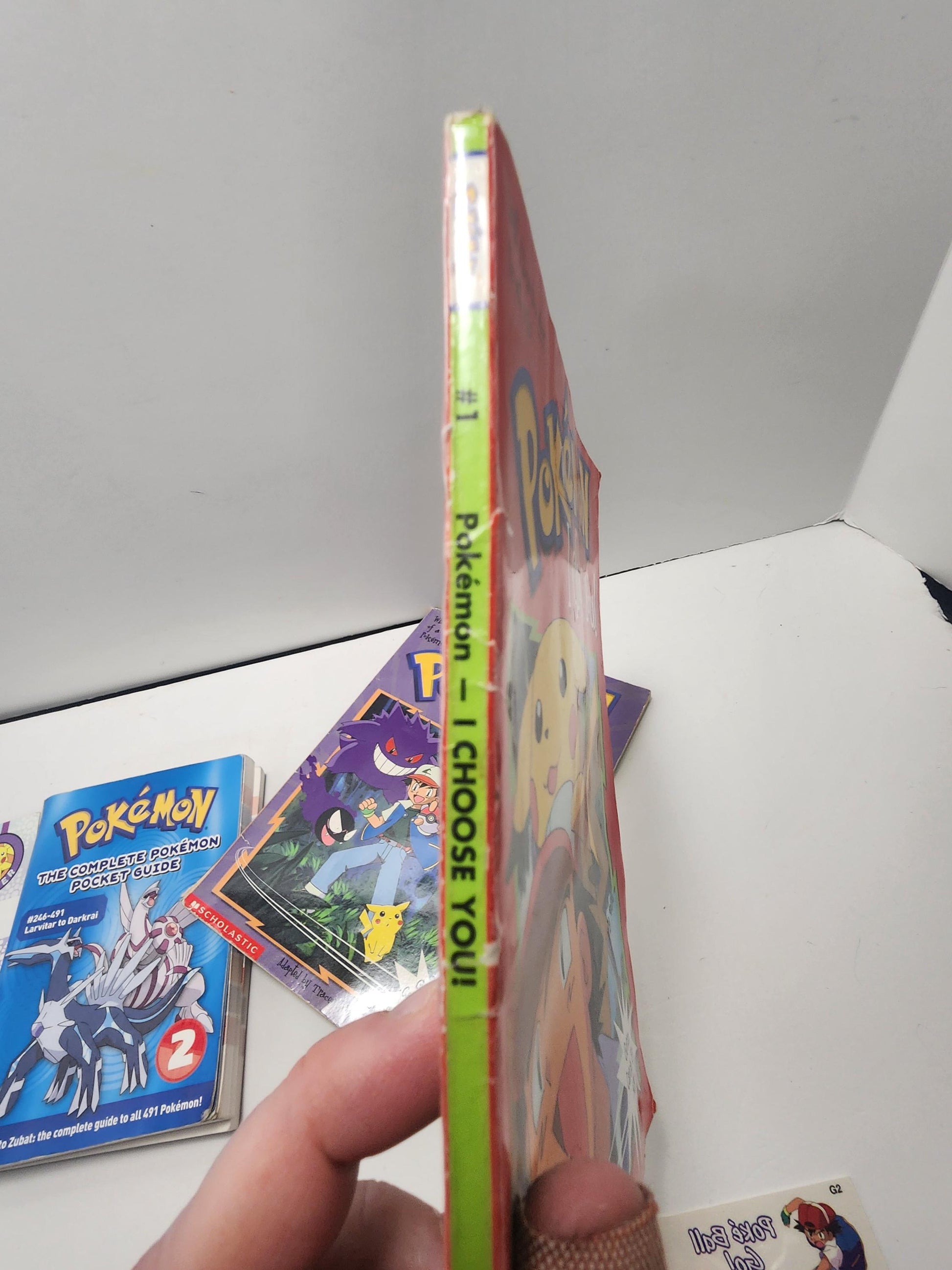 Pokemon Vintage Books Guides And Stickers - Pokemon - Galos - Pokemon Guide - Stickers - Pokemon Stickers - Pikachu - Ash Ketchum