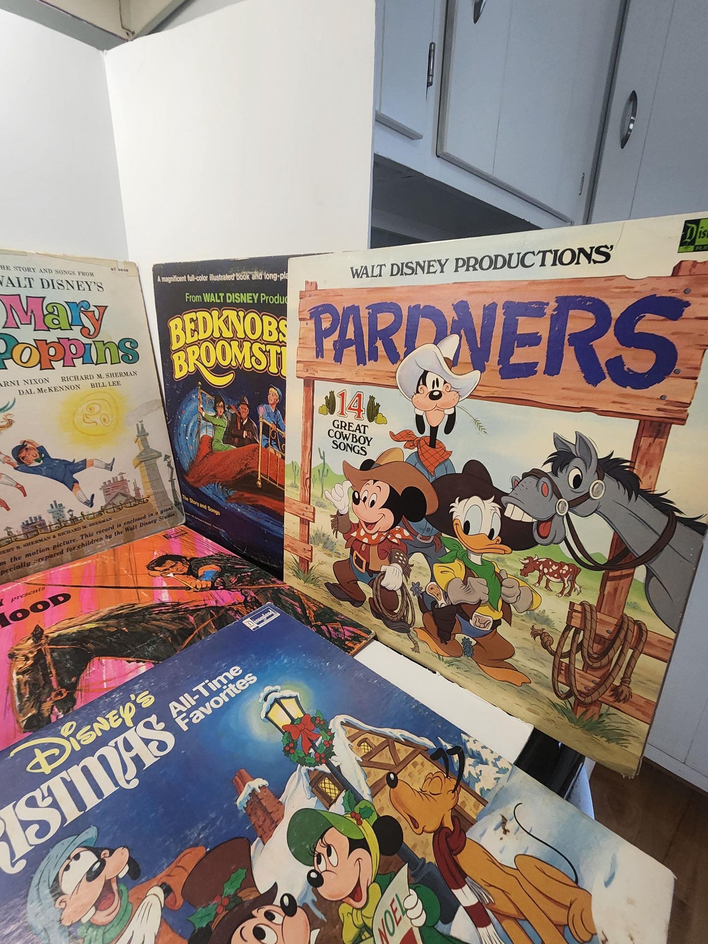 Disneyland 1960s 1970s Vintage Vinyl Records - Disney - Vintage Disney - Disneyland - Vinyl - Records - Christmas Carols - Disney Music