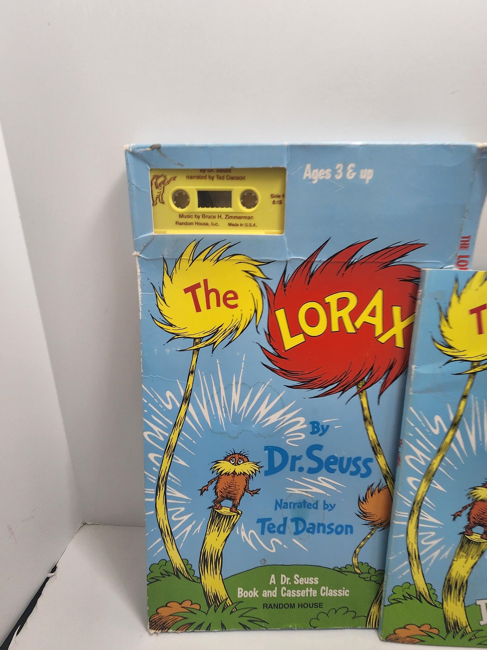 Dr Seuss 1992 The Lorax Random House Vintage Book with Tape - The Lorax - Dr Seuss - Books - Children's Books - Casette Tapes - Read Along
