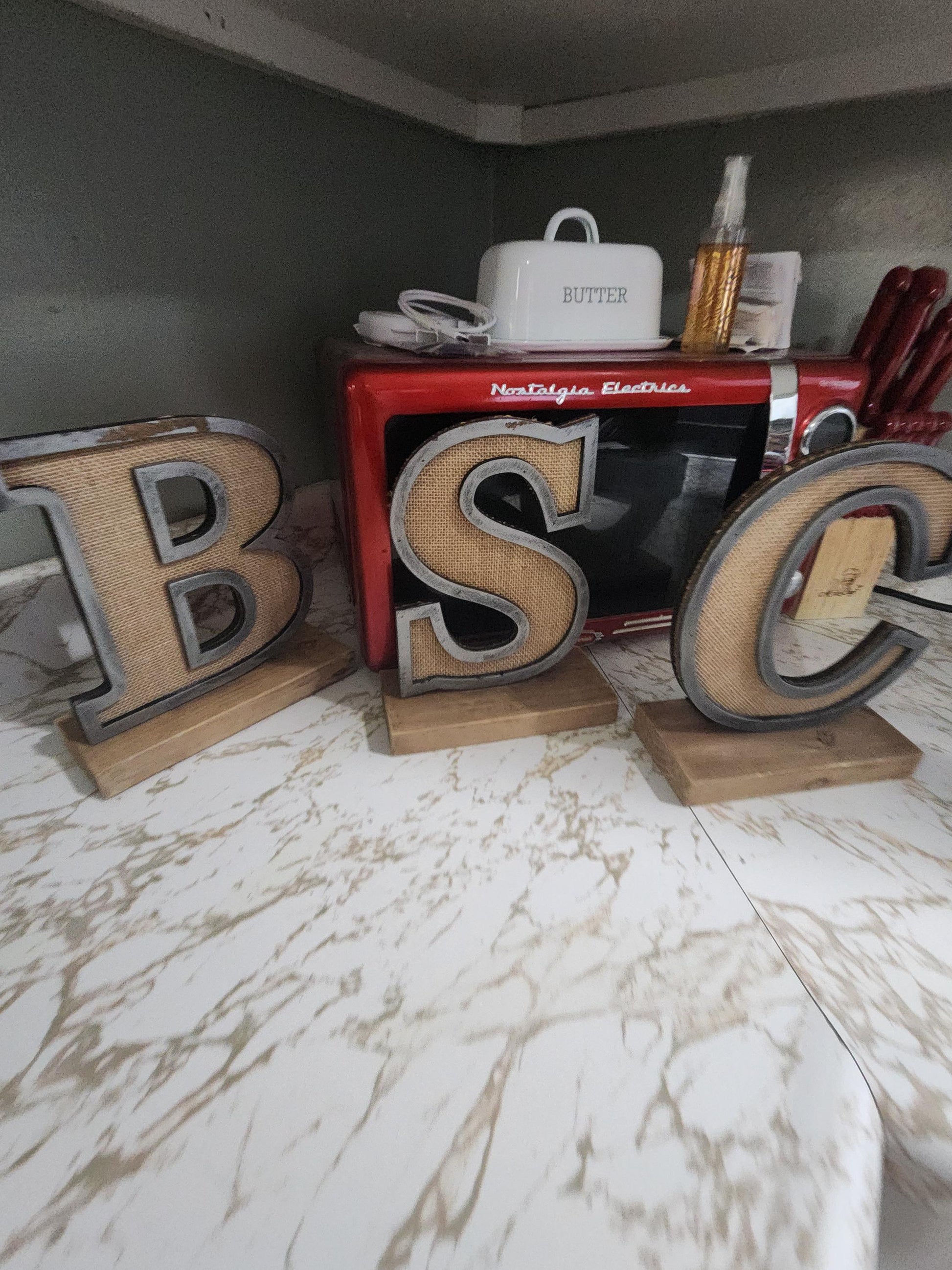 Oversized Wooden Letter Decor Pieces - Letters - Big Letters - Decor - Wood Letters - Vintage Decor - Names - Housewarming - Letters