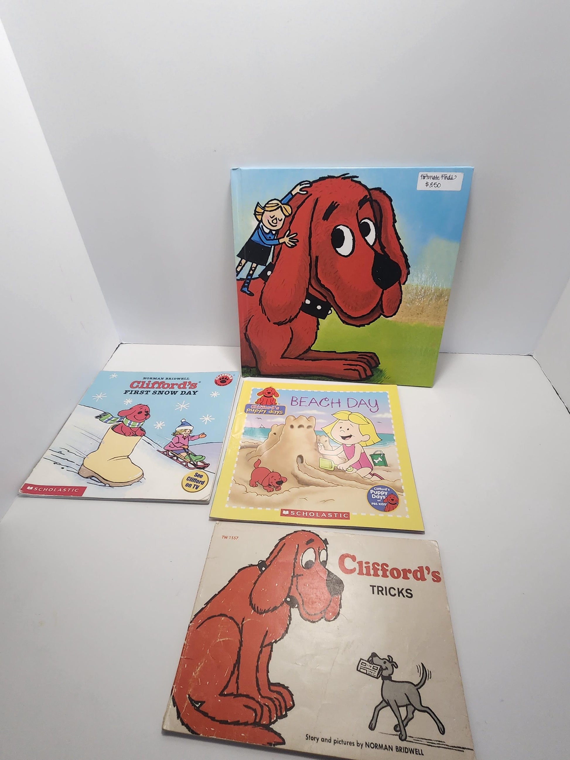 Clifford The Big Red Dog Book Lot of 4 By Norman Bridwell - PBS- PBS Shows - Books - Kids Books - Children's Books - Clifford The Big RedDog