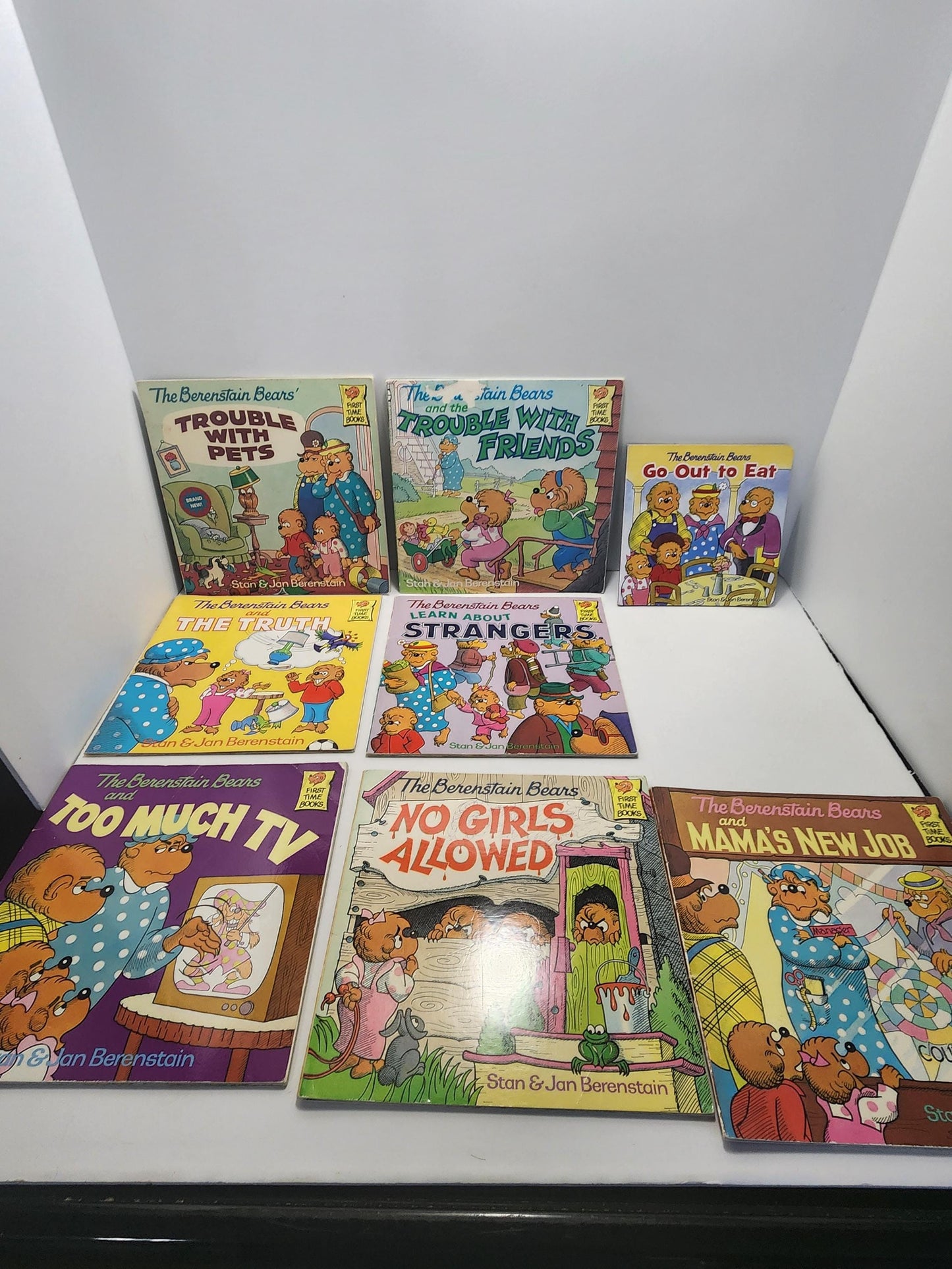 Berenstain Bears Vintage 1980s By Random House Book Lot Of 8 - Random House - Berenstains Bears - 1980s - Kids Books - Children's Books