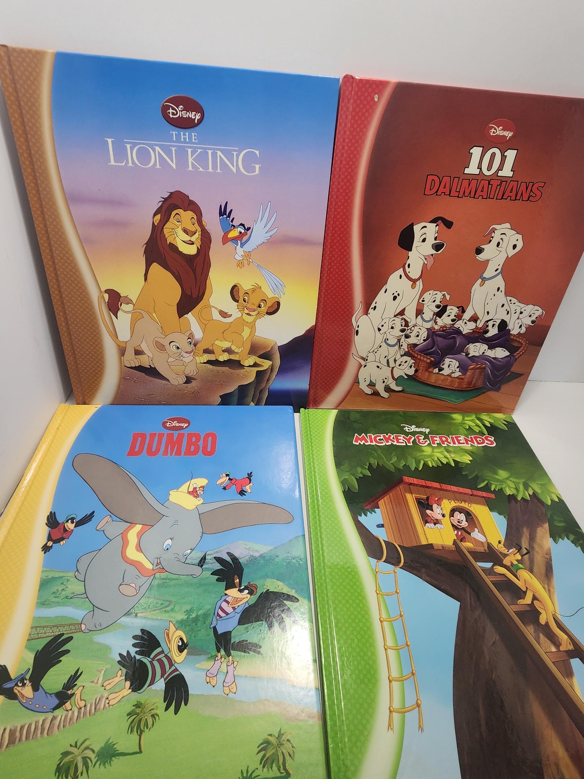 Disney Hardcover Children's Books Lot of 4 - Dumbo - Lion King - 101 Dalmations - Mickey Mouse - Disney - Disney Books - Children's Books