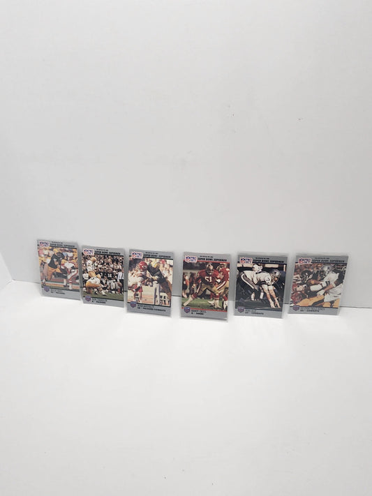 1990 Superbowl Pro Set Trading Cards Lot of 6 - NFL- Superbowl - Pro Set - Trading Cards - NFL Gift - NFL Cards - Sports Cards
