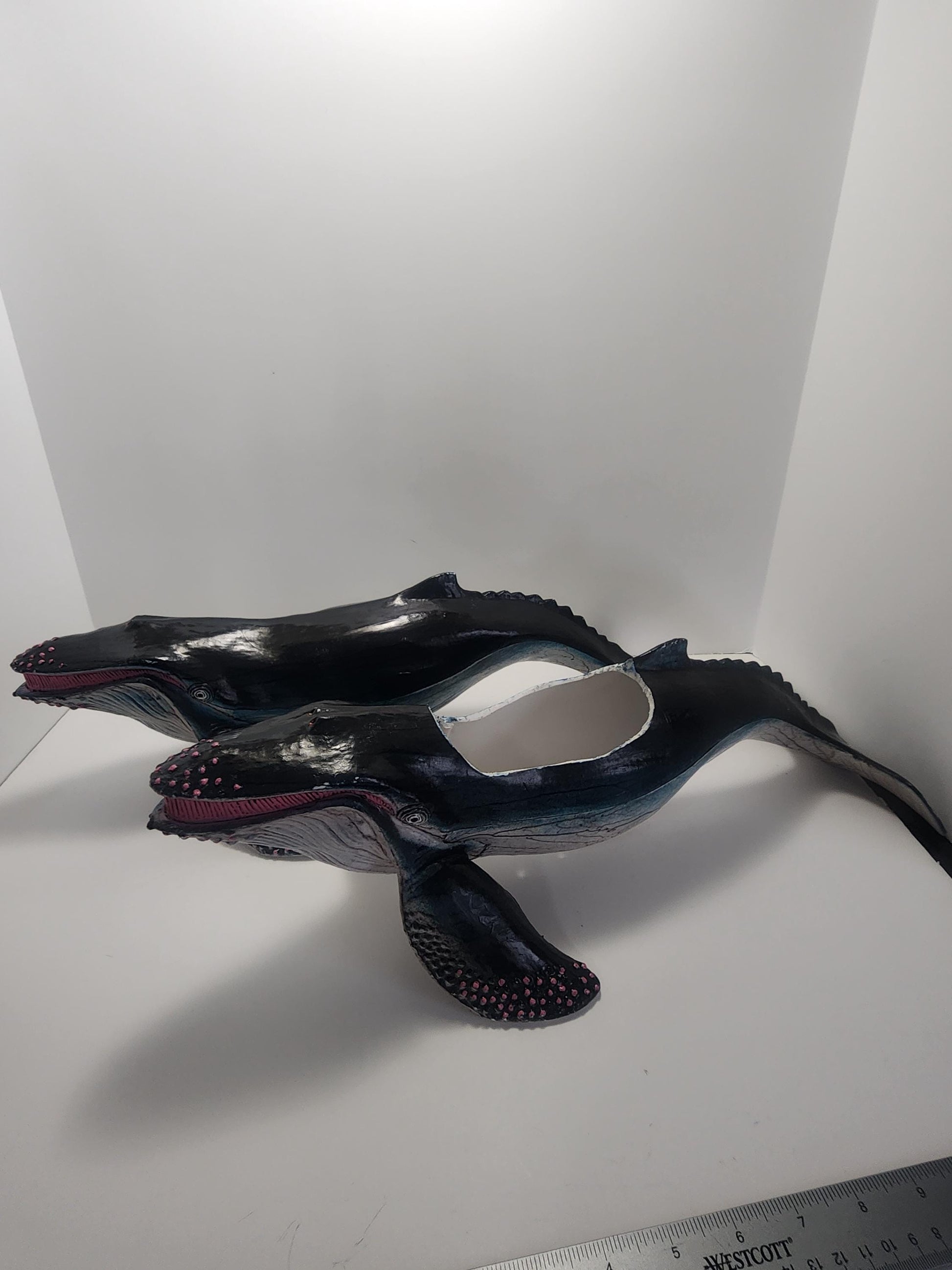 Humpback Whales 1980s Vintage PVC Figures - Whales - Humpback Whales - Pvc - Toys - Planters - Animals - Ocean - Decor