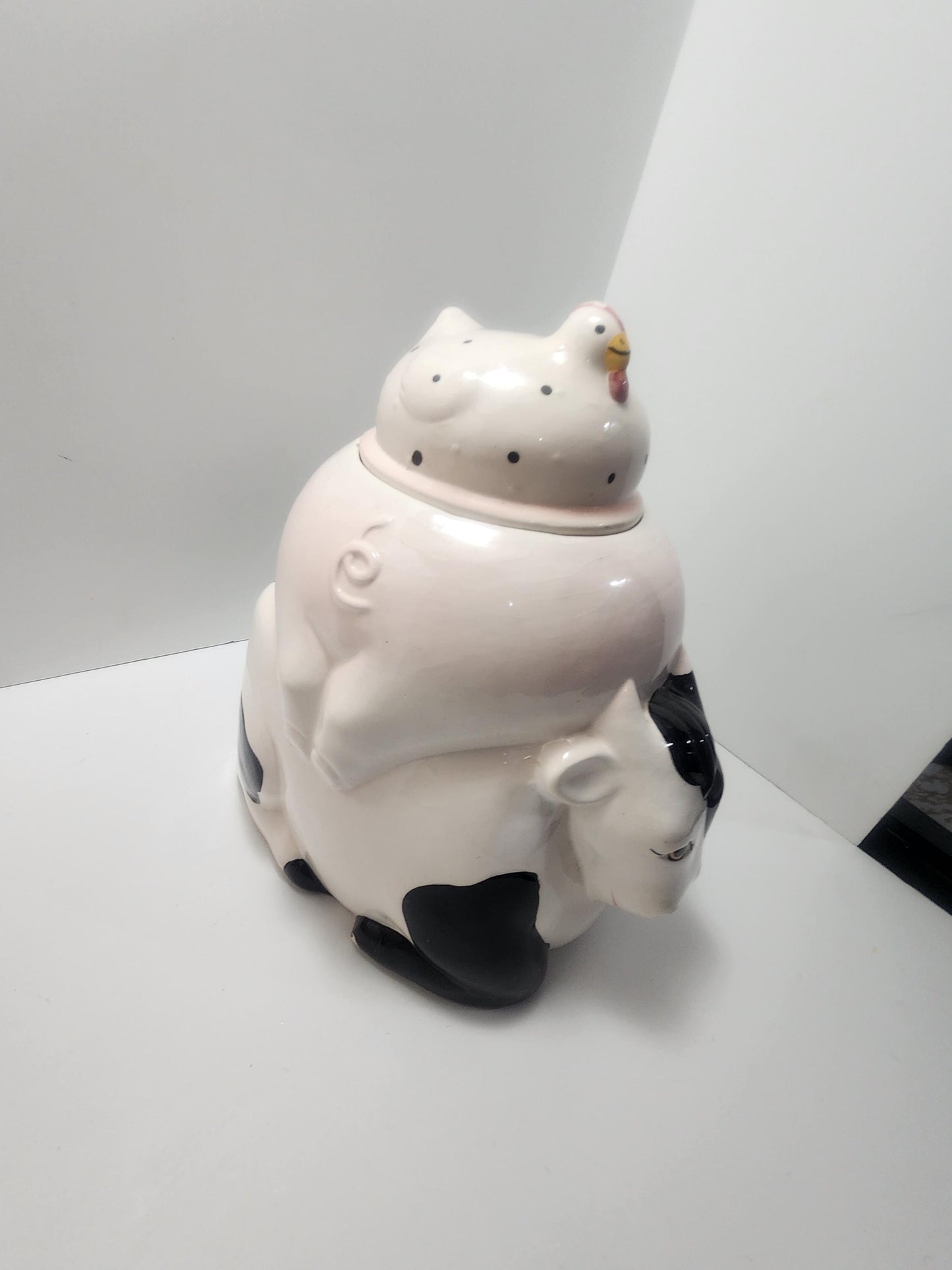 Ceramic 1980s Cookie Jars - Pigs - Chickens - Cows - Farm - Farm Decor - Kitchen - Kitchen Decor - Cookie Jars - Kitchen Decor - 1980s