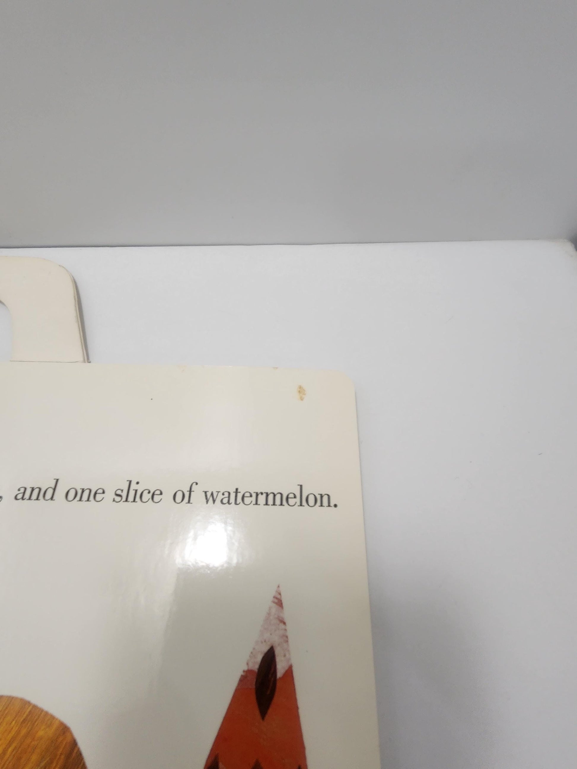Eric Carle 1987 Oversized The Hungry Caterpiller Book - Books - Vintage Books - Children's Books - Eric Carle - The Hungry Caterpillar