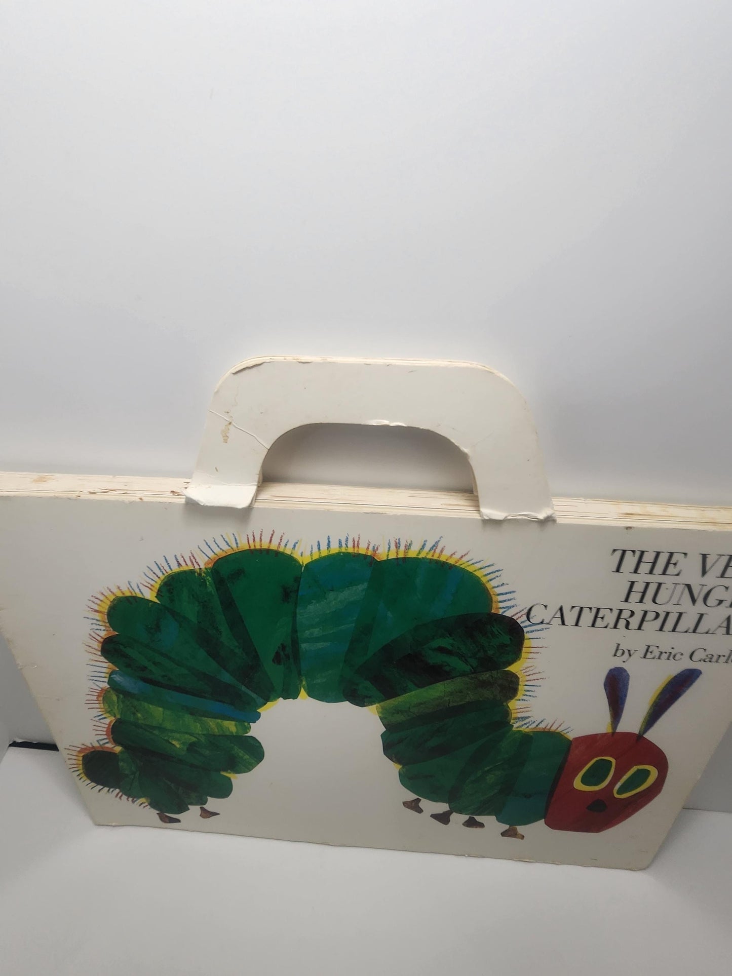 Eric Carle 1987 Oversized The Hungry Caterpiller Book - Books - Vintage Books - Children's Books - Eric Carle - The Hungry Caterpillar