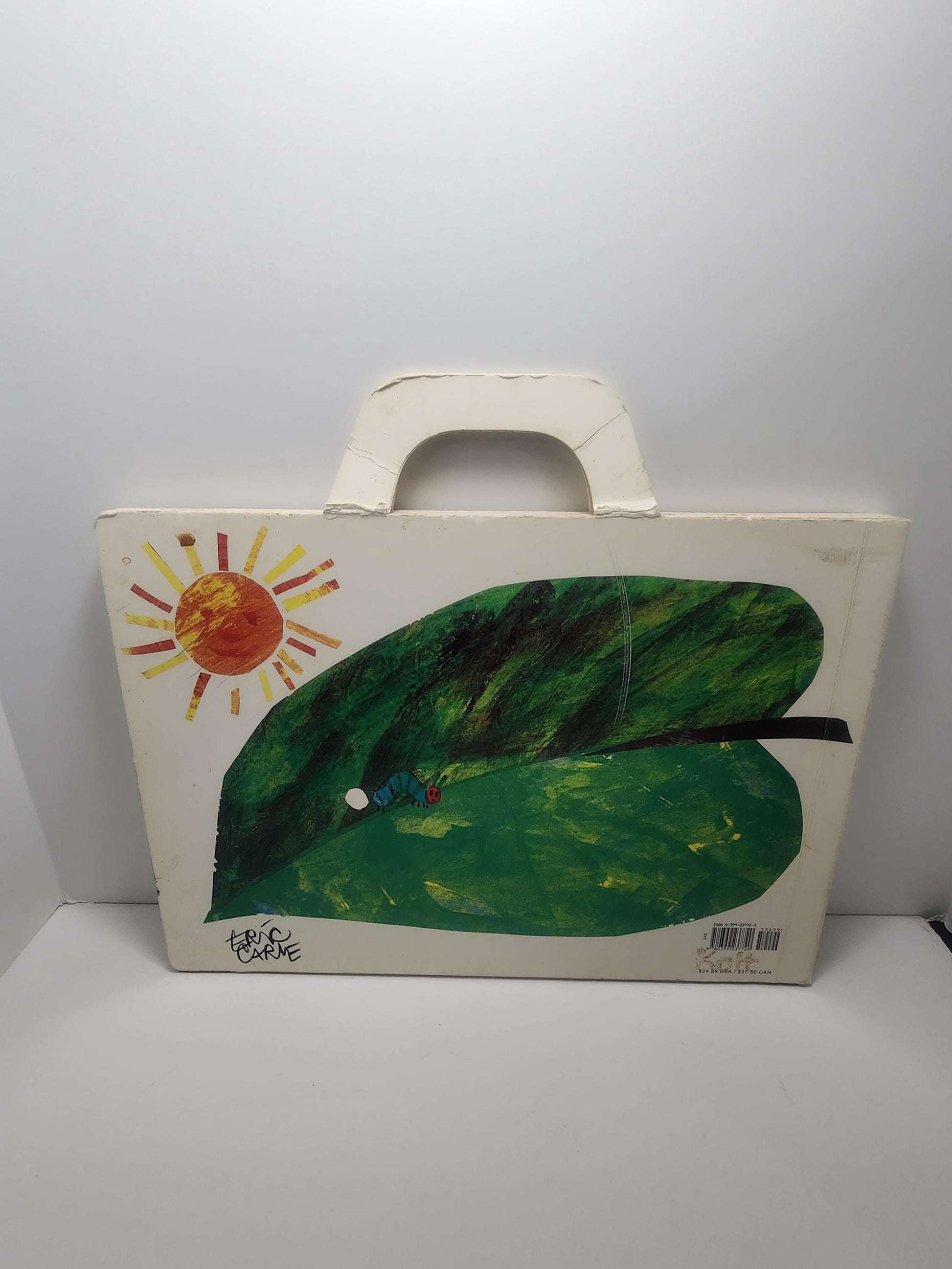 Eric Carle 1987 Oversized The Hungry Caterpiller Book - Books - Vintage Books - Children's Books - Eric Carle - The Hungry Caterpillar