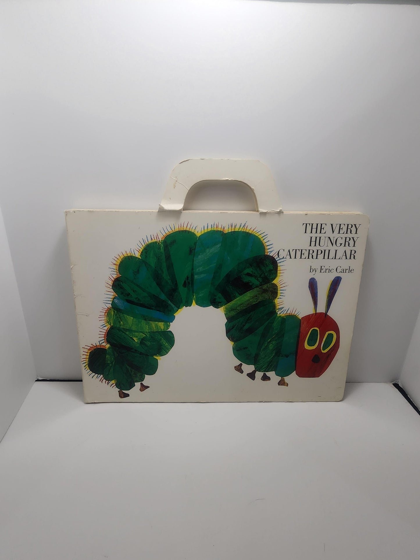 Eric Carle 1987 Oversized The Hungry Caterpiller Book - Books - Vintage Books - Children's Books - Eric Carle - The Hungry Caterpillar