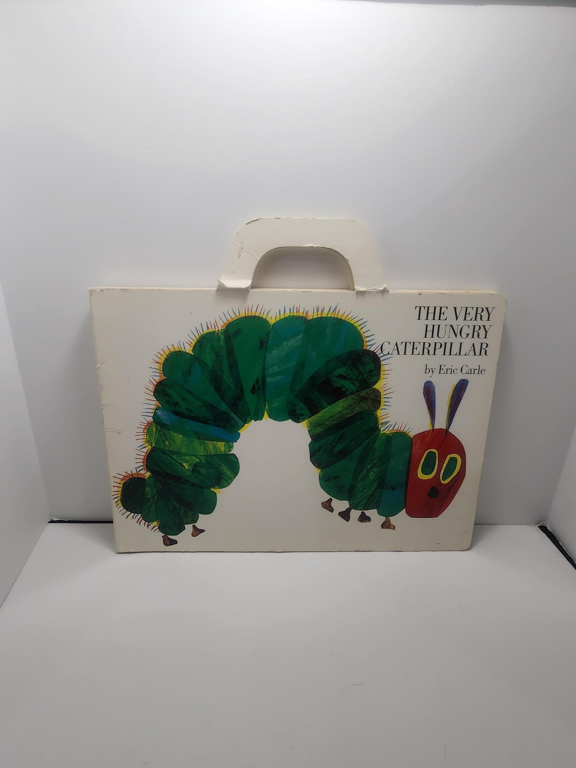 Eric Carle 1987 Oversized The Hungry Caterpiller Book - Books - Vintage Books - Children's Books - Eric Carle - The Hungry Caterpillar