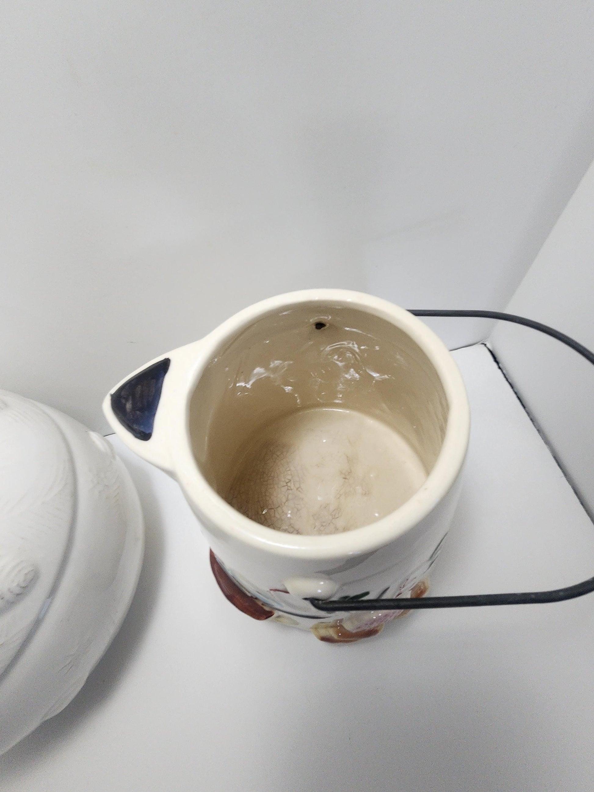 Vintage 1980s Woolrich and Bisque Ceramic Cookie Jars - Cookies - Cookie Jars - Bisque - Woolrich - Unicorn - Horses - Kitchen - Baking