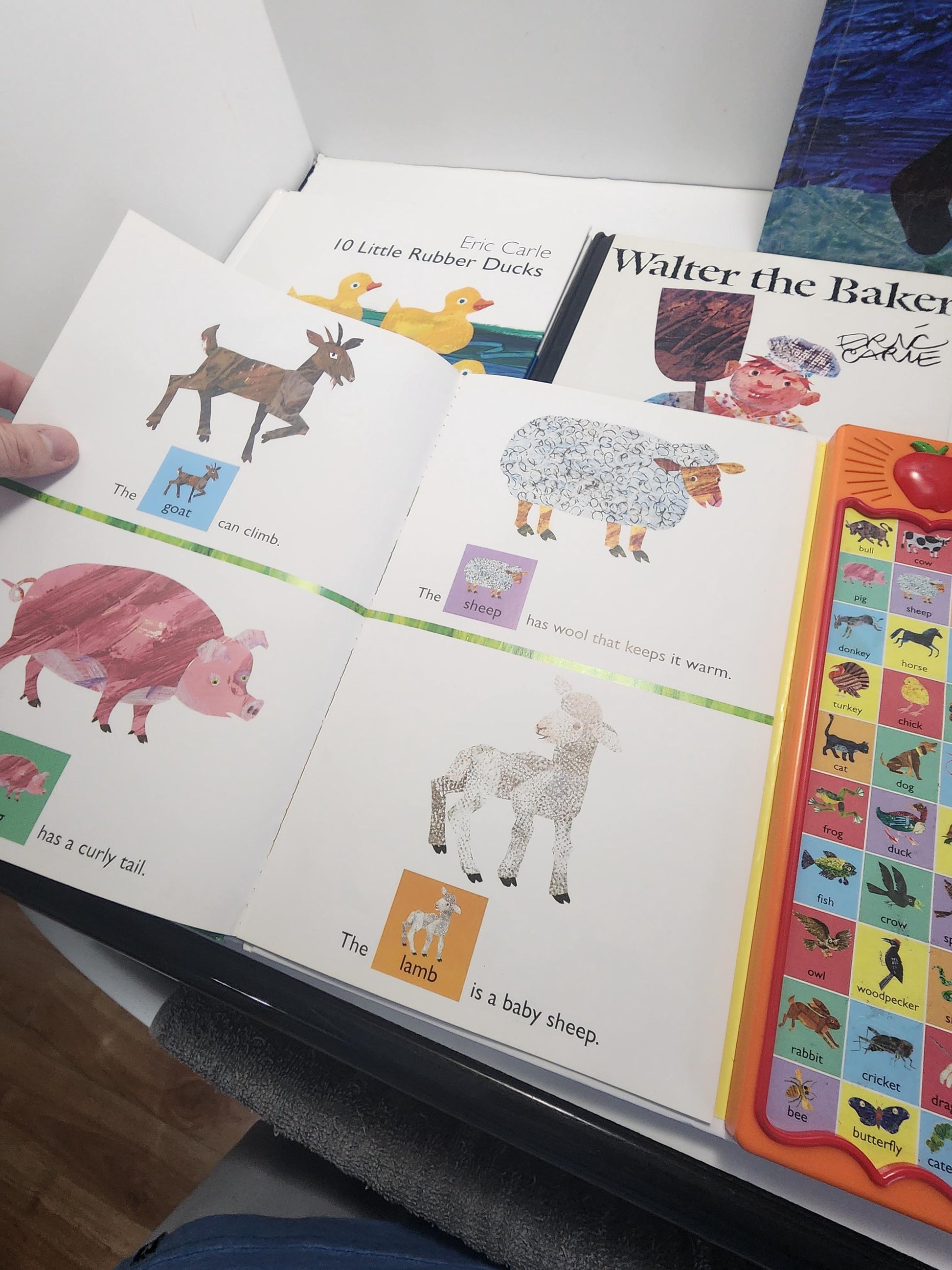 Eric Carle Vintage Book Lot of 5 - Interactive Books - Animal Books - Sound Books - Eric Carle - Eric Carle Books - Kids Books