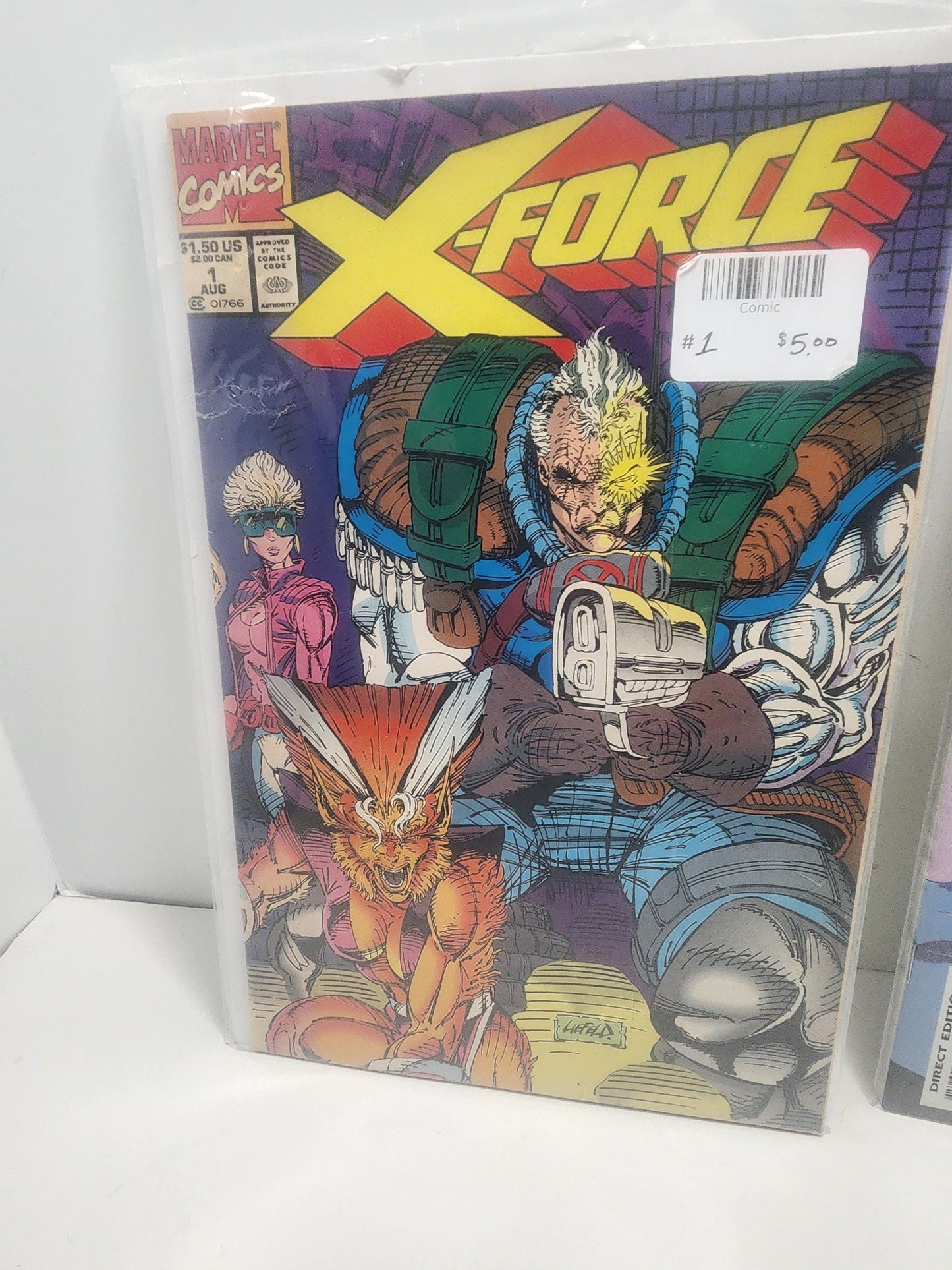 Marvel 1990s X Force Comics #1 1st Issue Lot of 2 - Marvel - Marvel Comics - Vintage Comics - X Force - Marvel X Force - Comic Books