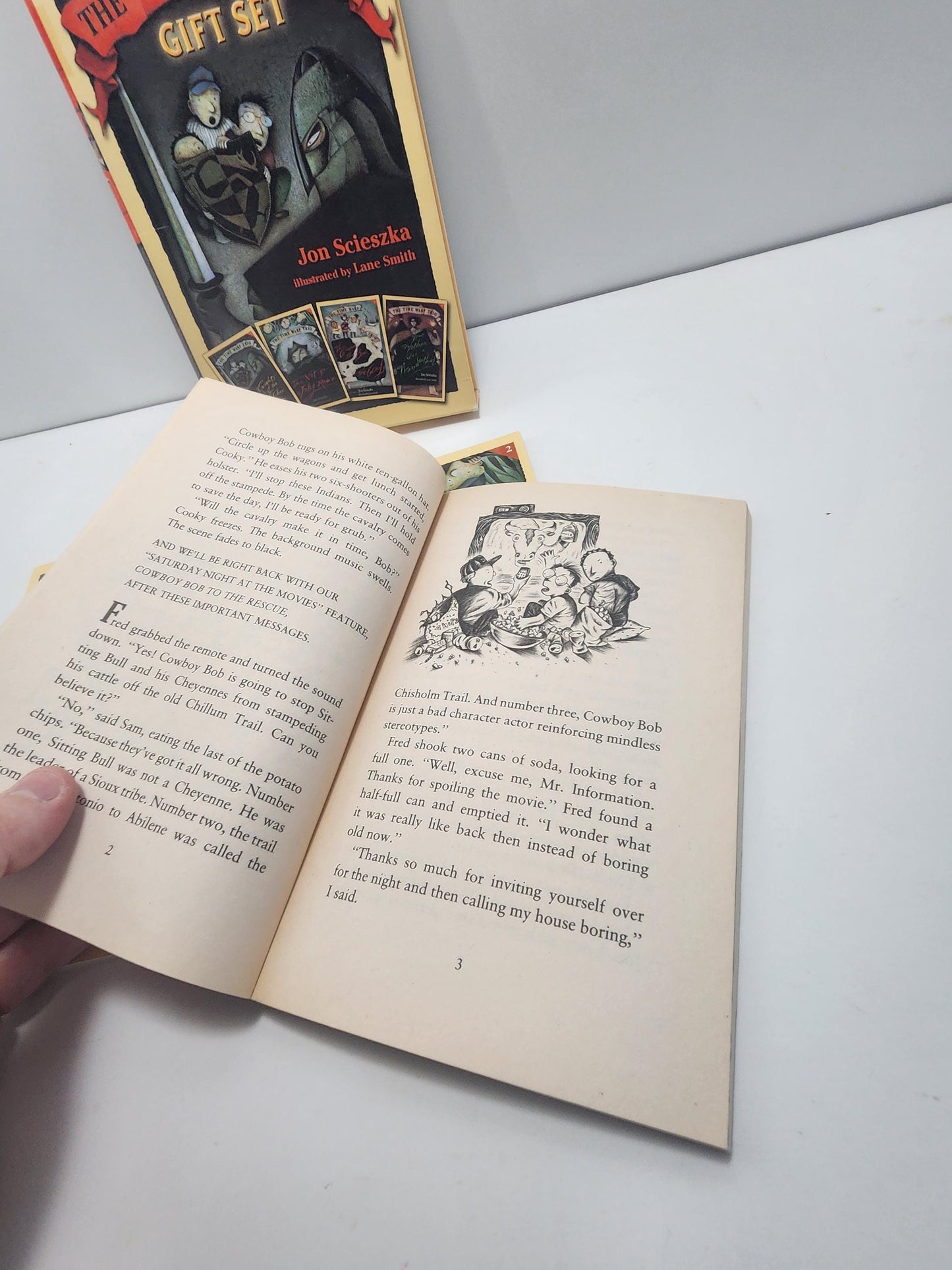 1992 The Time Wrap Trio Book Set of 4 by Jon Scieszka - Book Sets - Vintage Books - Jon Scieszka - Time Wrap - The Time Wrap