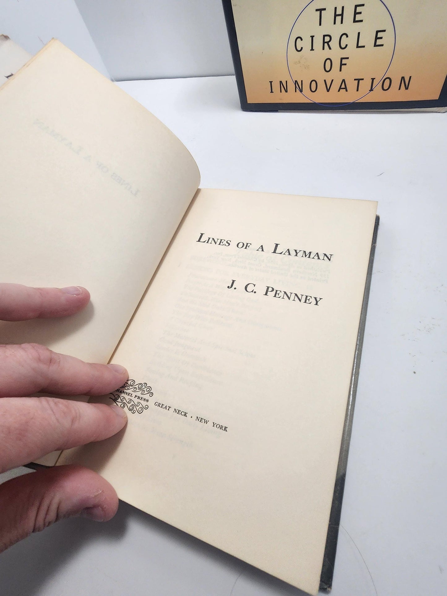 1956 Orginal Print J.C Penny Lines Of A Layman - Vintage Books - 1950s - JCpenny - J.C Penny - Lines Of A Layman - Books