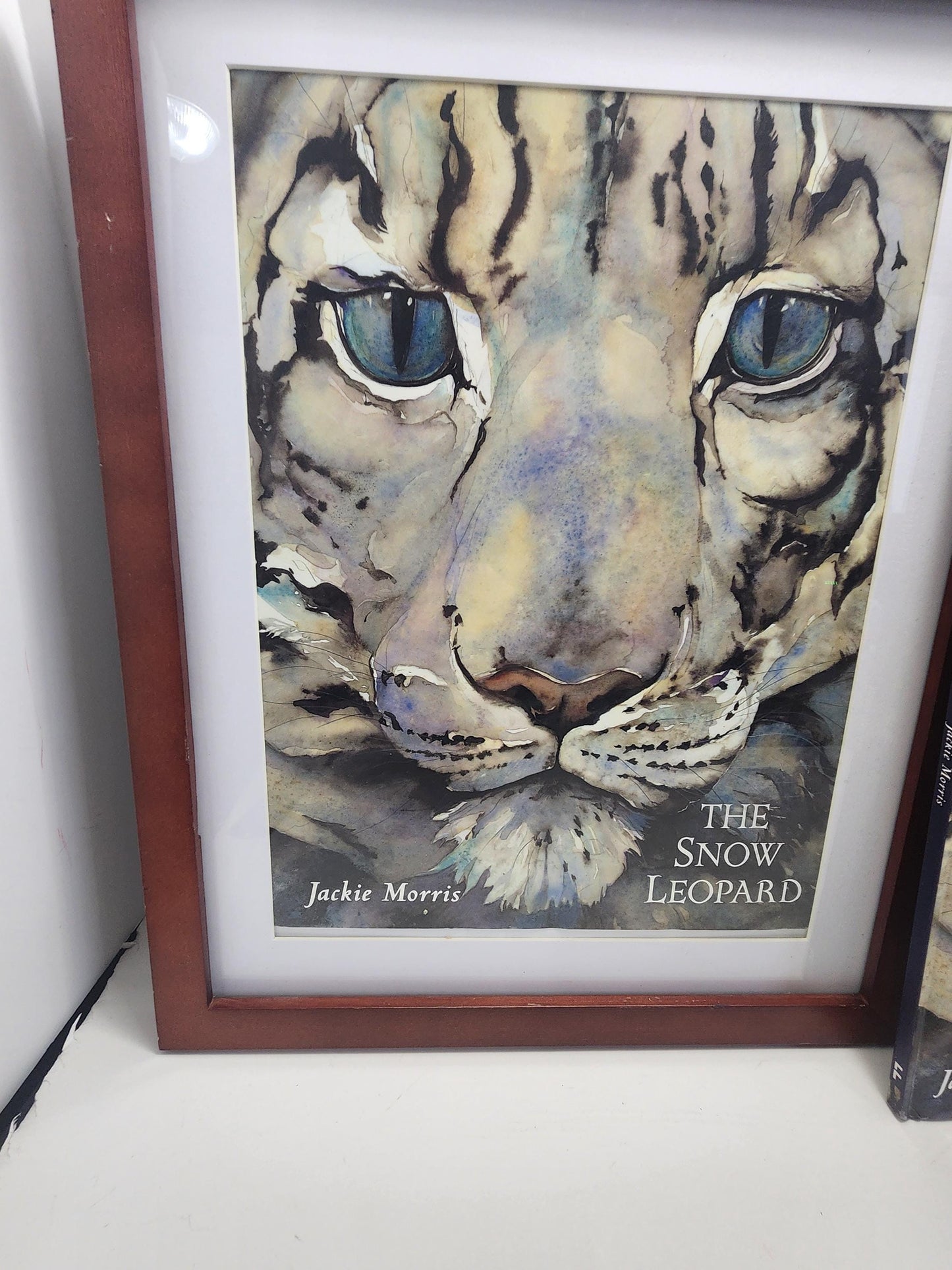 The Snow Leopard By Jackie Morris With Framed Photo Art & Book - Children's Books - Famous Books - Animals - Animal Decor - Snow Leopard