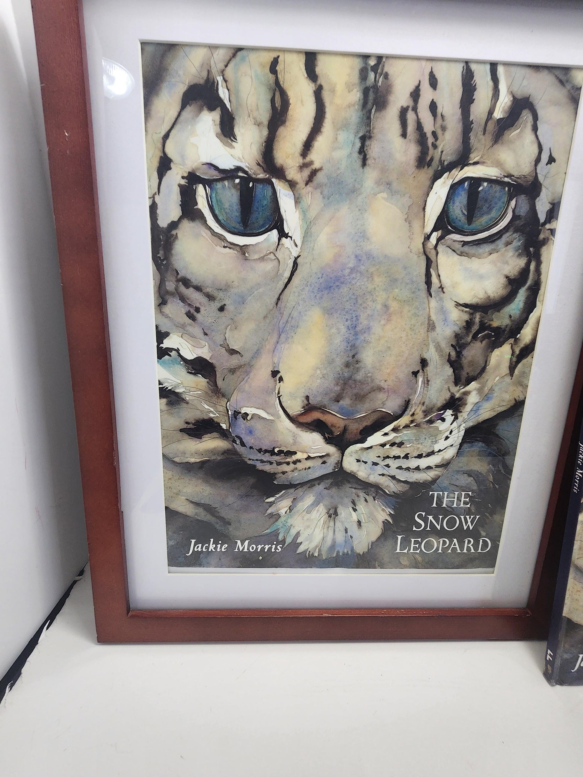 The Snow Leopard By Jackie Morris With Framed Photo Art & Book - Children's Books - Famous Books - Animals - Animal Decor - Snow Leopard