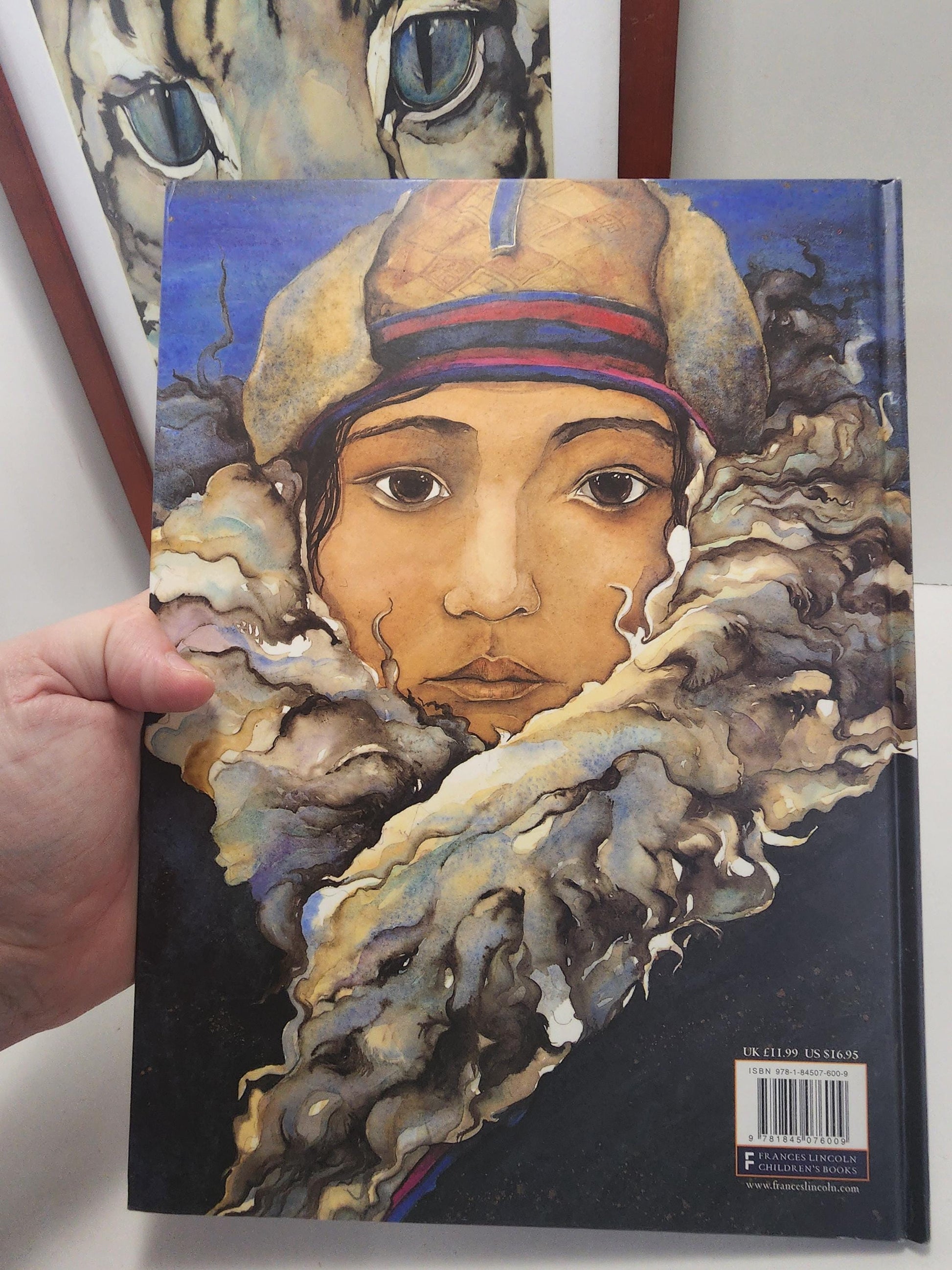 The Snow Leopard By Jackie Morris With Framed Photo Art & Book - Children's Books - Famous Books - Animals - Animal Decor - Snow Leopard