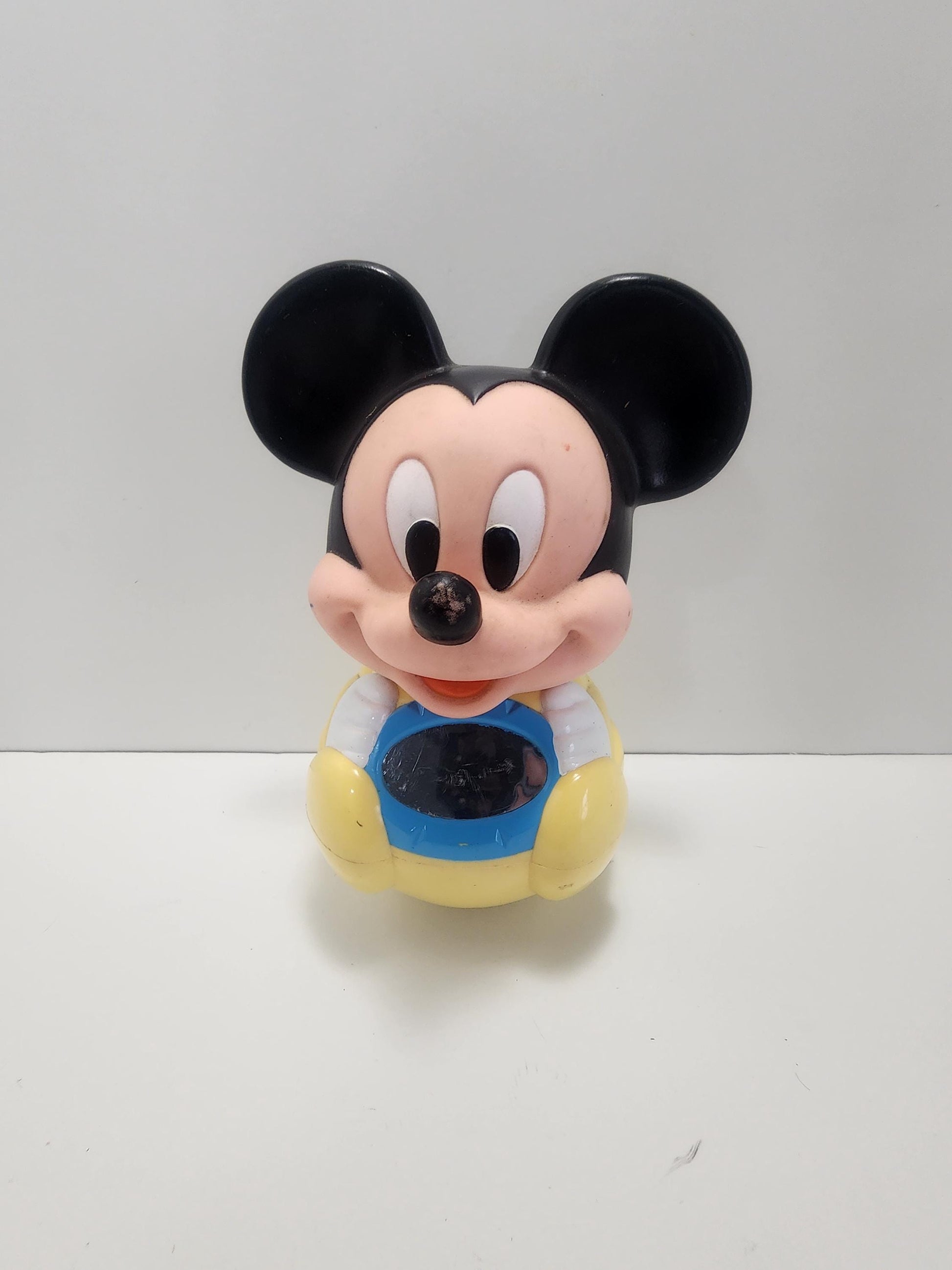 Walt Disney 1984 Made In Thailand Roly Poly Mickey Mouse Toys - Baby Toys - Baby Toys - Mickey Mouse - Walt Disney - Vintage Toys