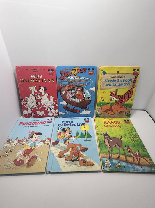 Walt Disney Vintage 1989 Children's Books Lot of 6 - Disney - Walt Disney - Disney Books - Children's Books - Ducktales - Winnie The Pooh
