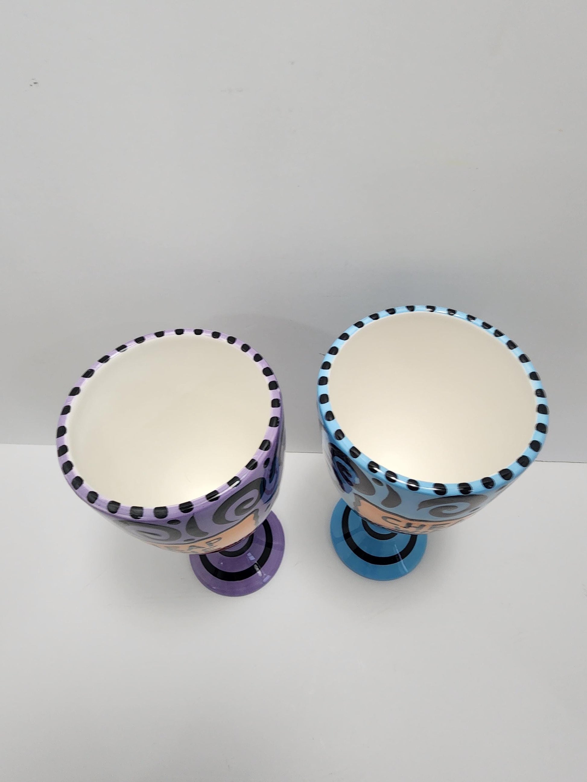 Colorful Blue & Purple Wine Goblets - Cheap Wine - Wine - Goblets - Colorful Glasses - Glasses - Wine Gifts - Wine Glass