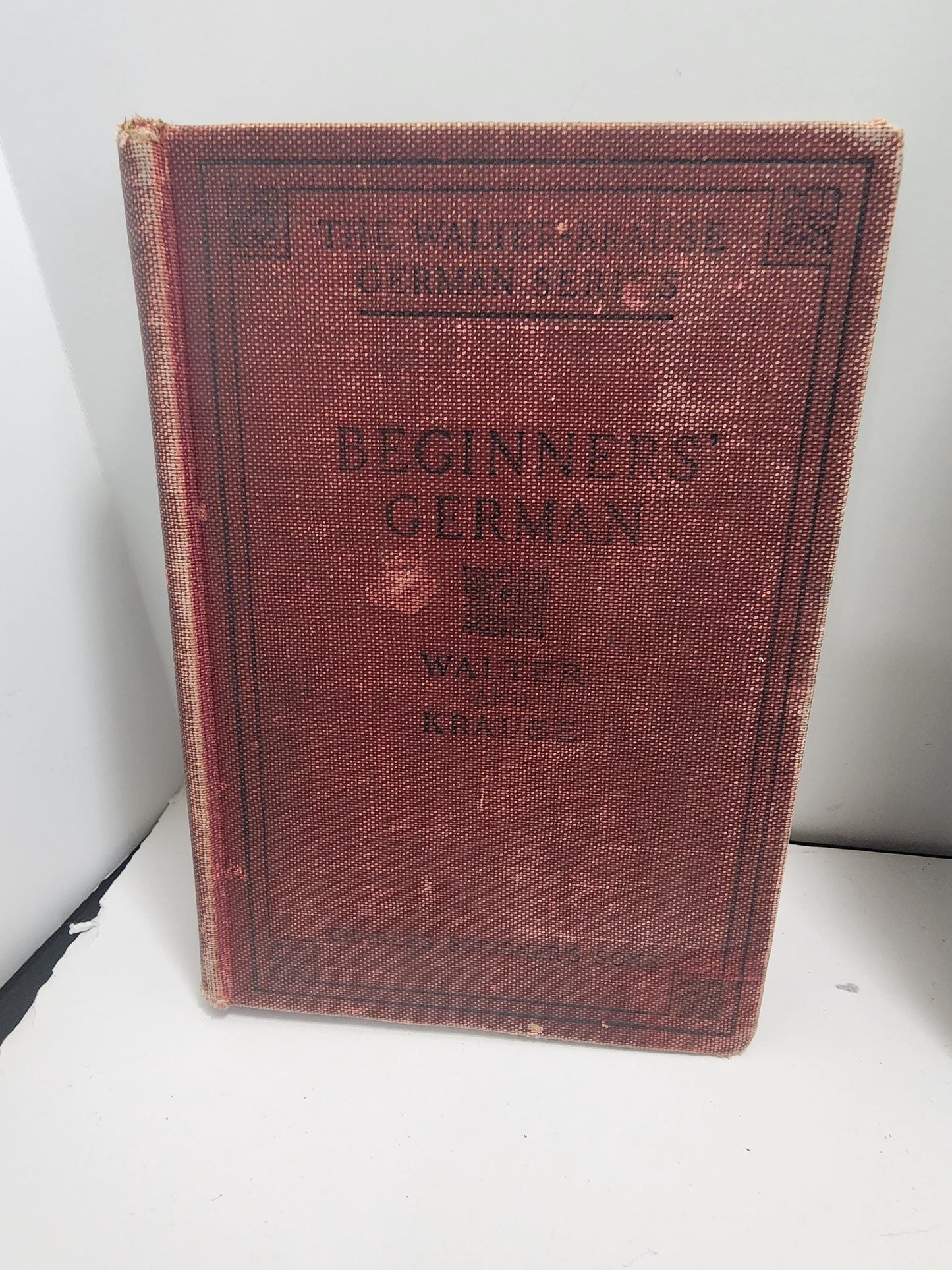 The Orginal 1912 German Beginners Book - Walter Krause - Charles Scribner's Sons - German - Learning - German Language - 1900s - Antiques