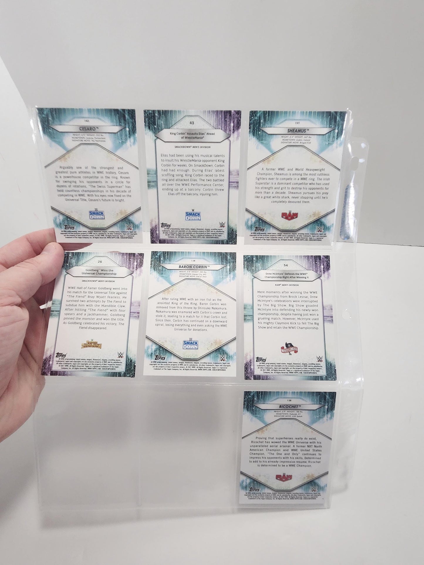 Wwf WWE Trading Cards Lot 1 Page - Goldberg - Wwf - Wwf Trading Cards - Tcg - Sports Cards - Wrestling - Wrestling Cards - Wrestlemania